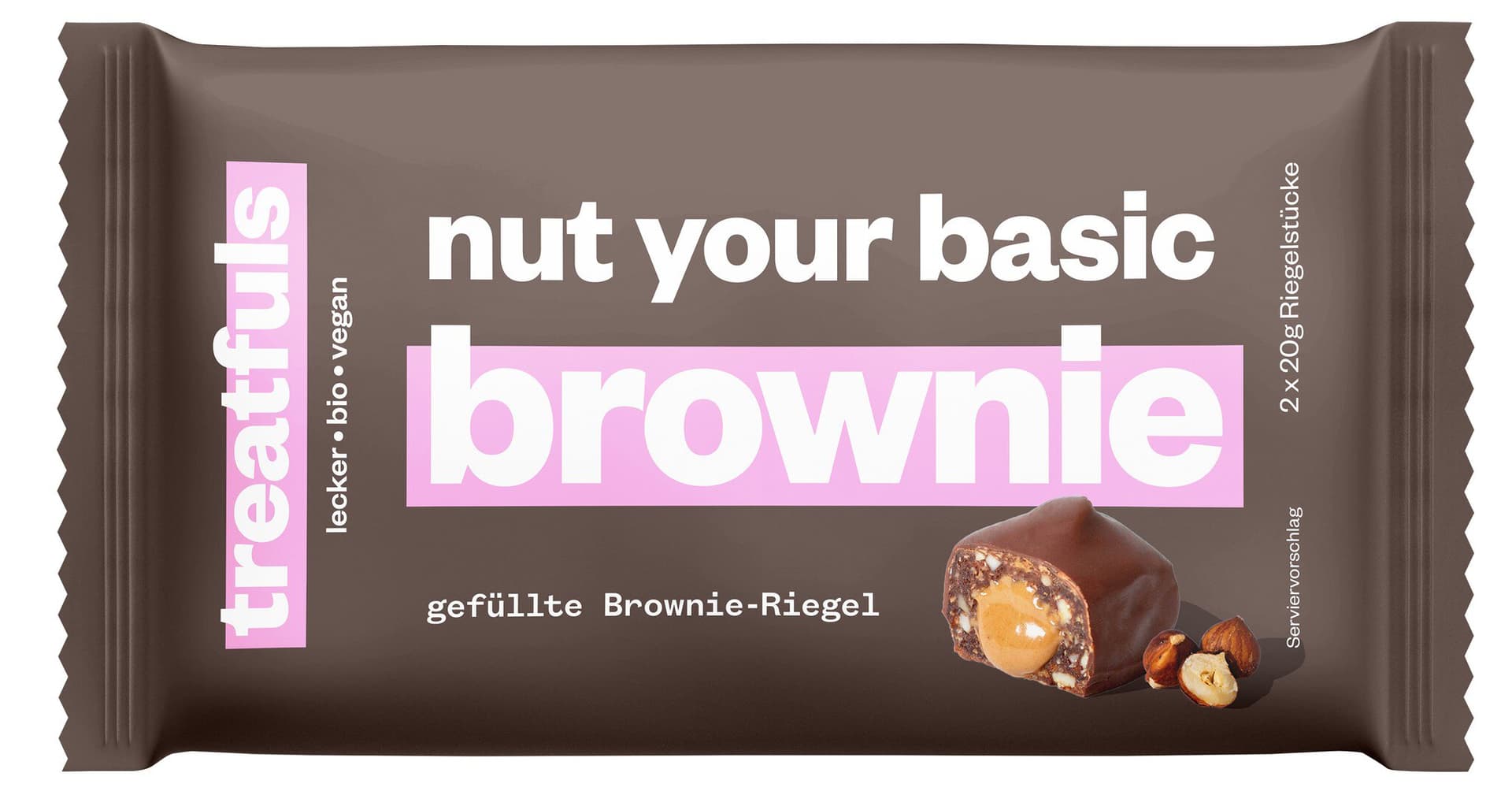 Treatfuls Dunkle Brownie Riegel