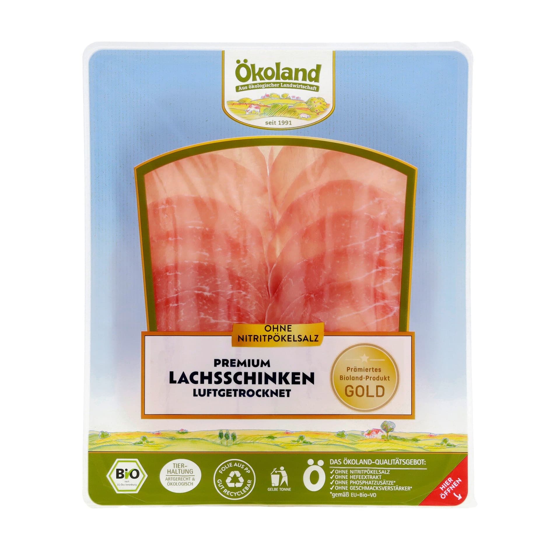 Ökoland Premium Lachsschinken luftgetrocknet