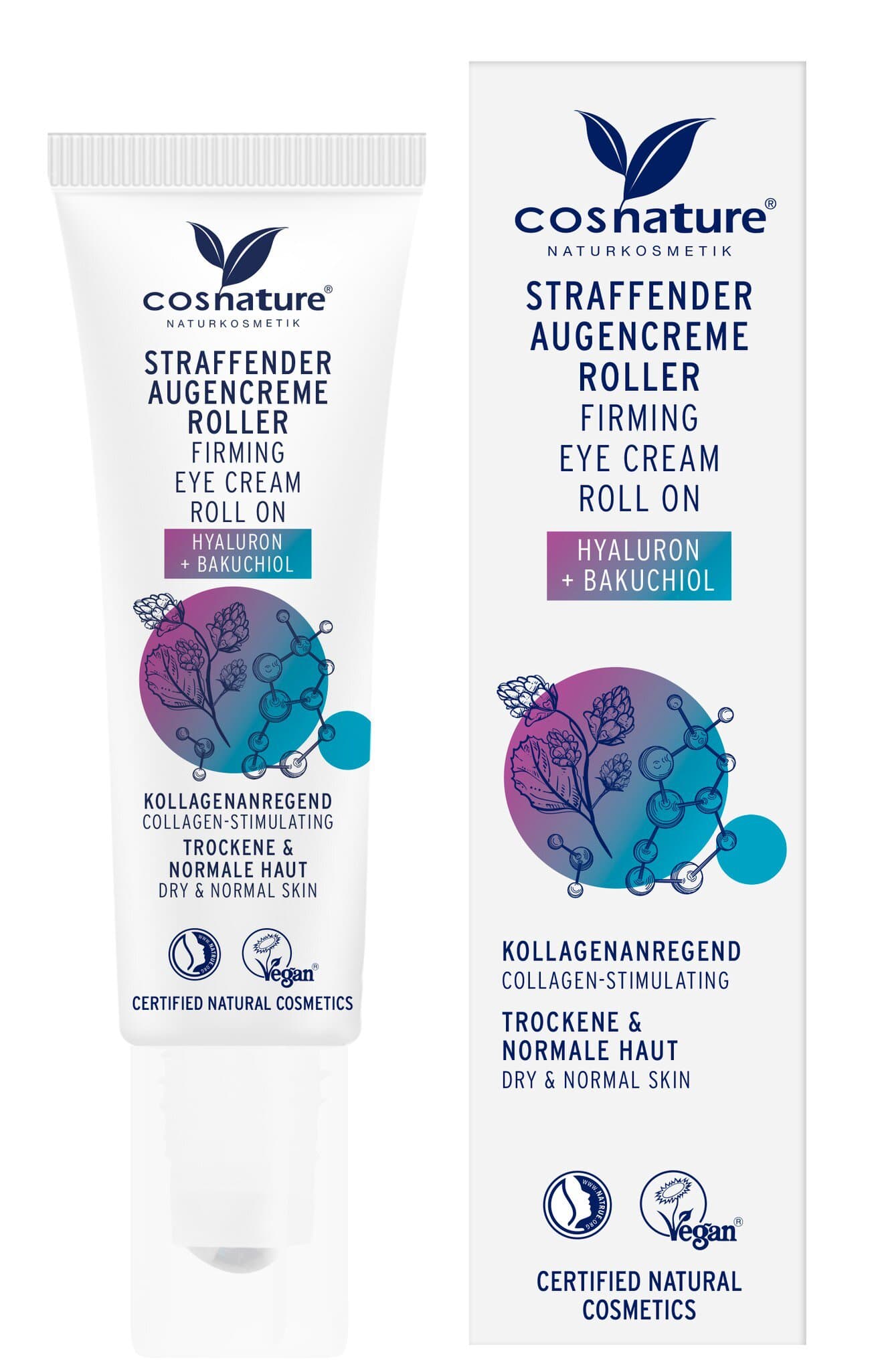 cosnature Augencreme Roll-On Hyaluron + Bakuchiol