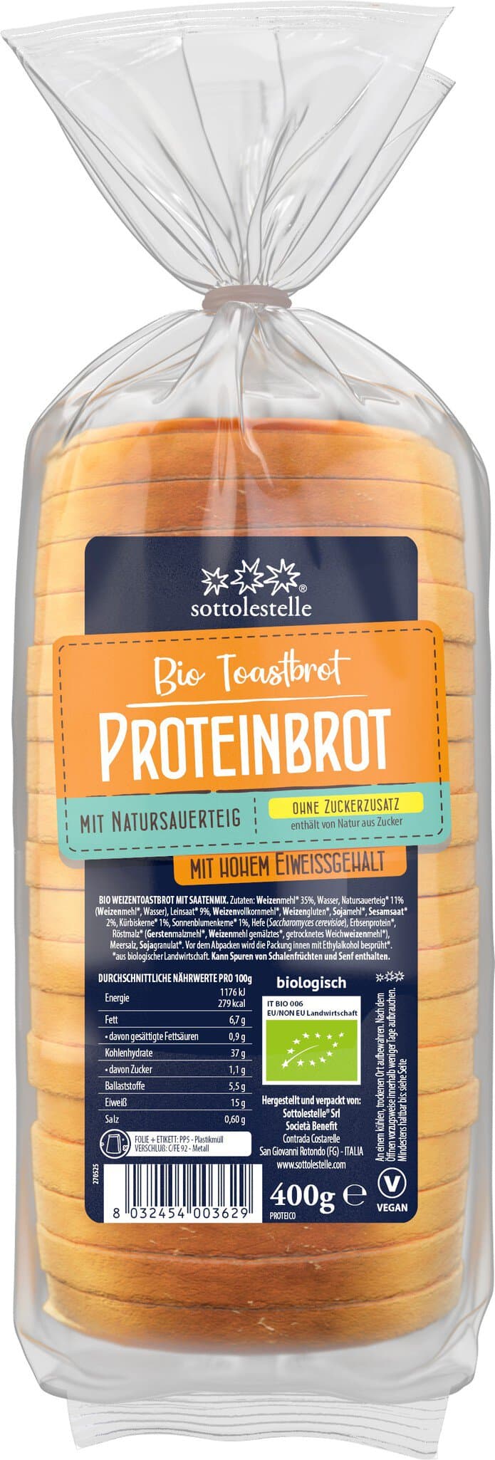 Sottolestelle Protein Toastbrot