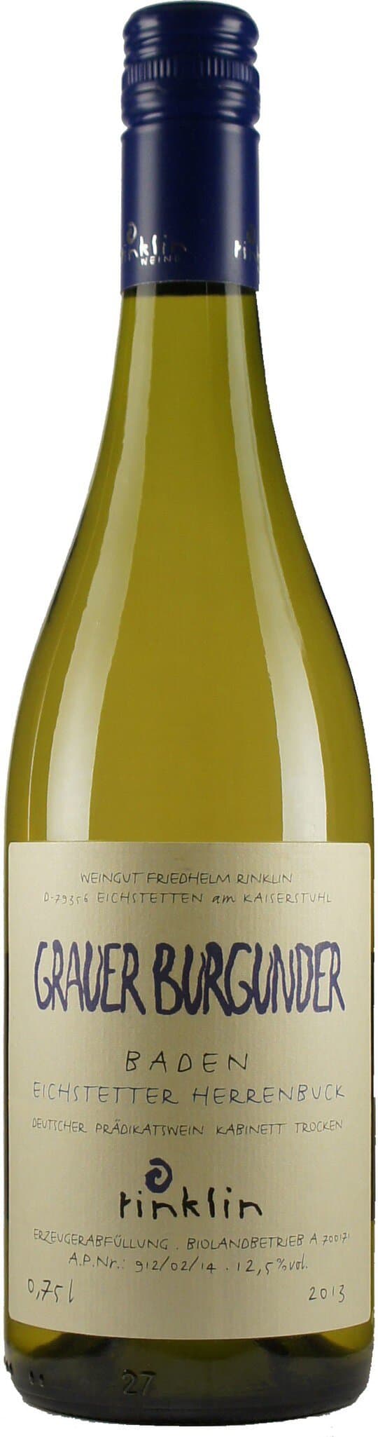 Weingut Rinklin Grauer Burgunder Kabinett 0,75L