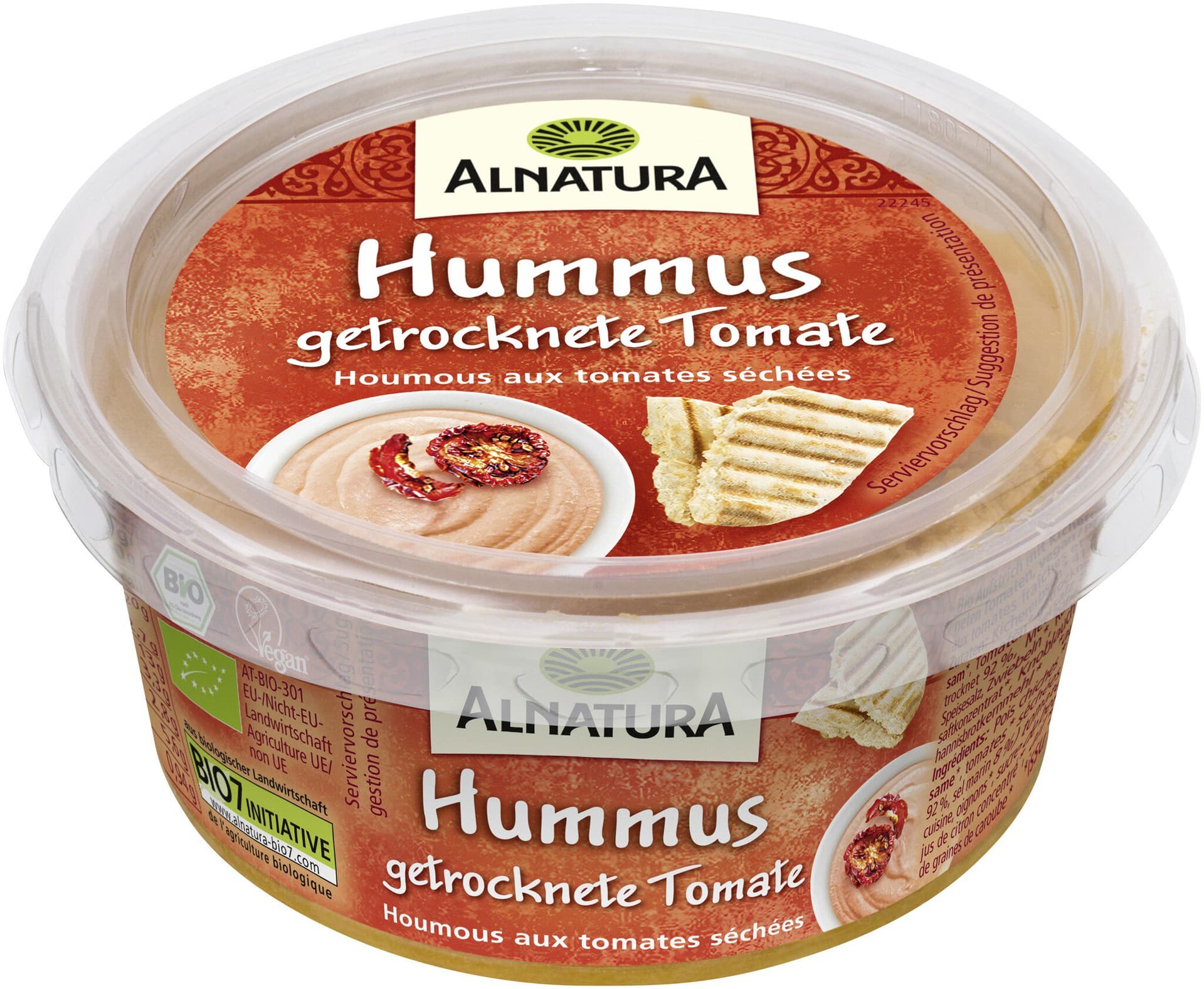 Alnatura Hummus getrocknete Tomate