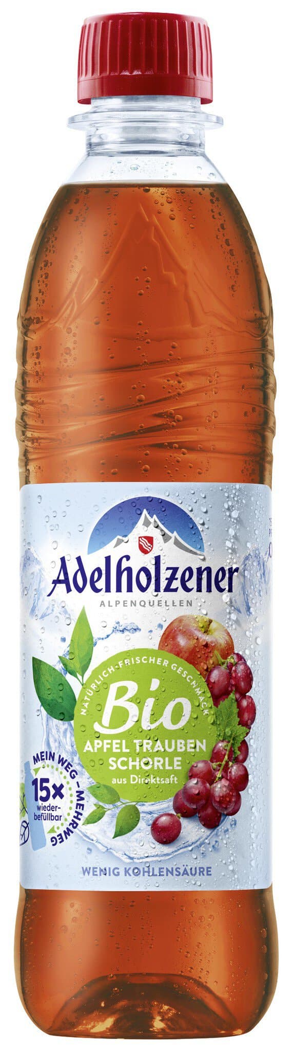 Adelholzener Apfel-Trauben-Schorle