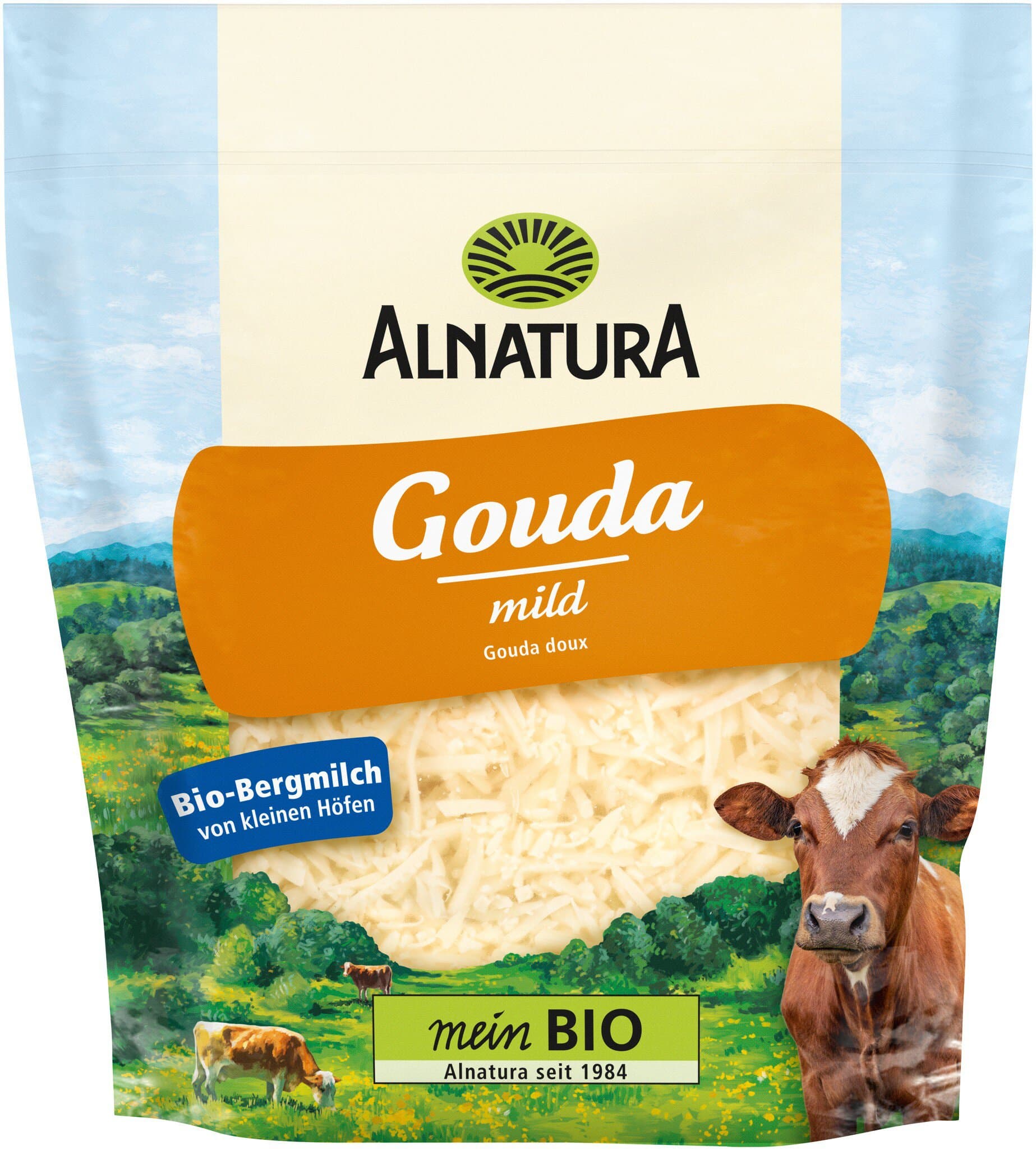 Alnatura Bergbauern-Gouda gerieben