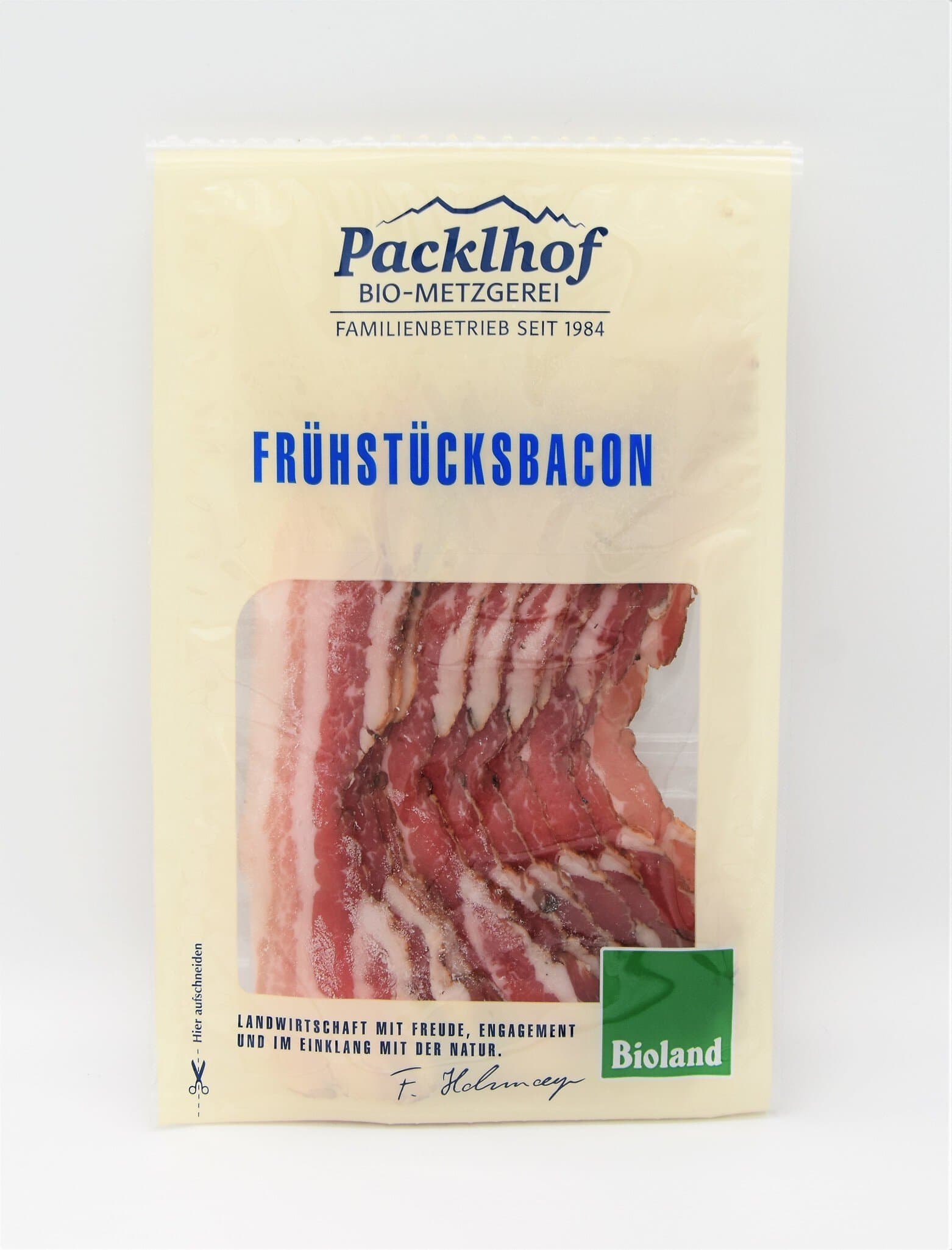 Packlhof Frühstücksbacon geschnitten