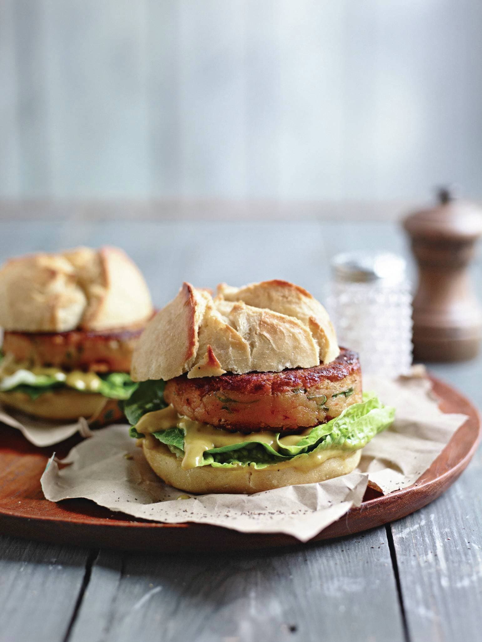 Koreanische Burger (vegan)
