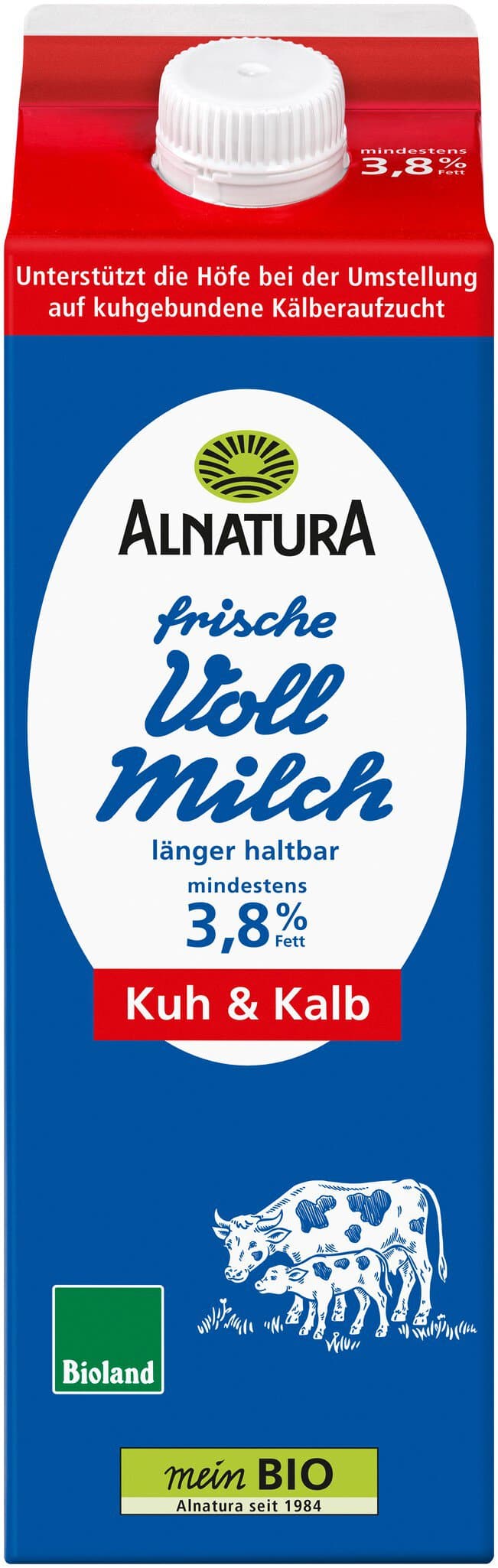 Alnatura Frische Vollmilch Kuh & Kalb