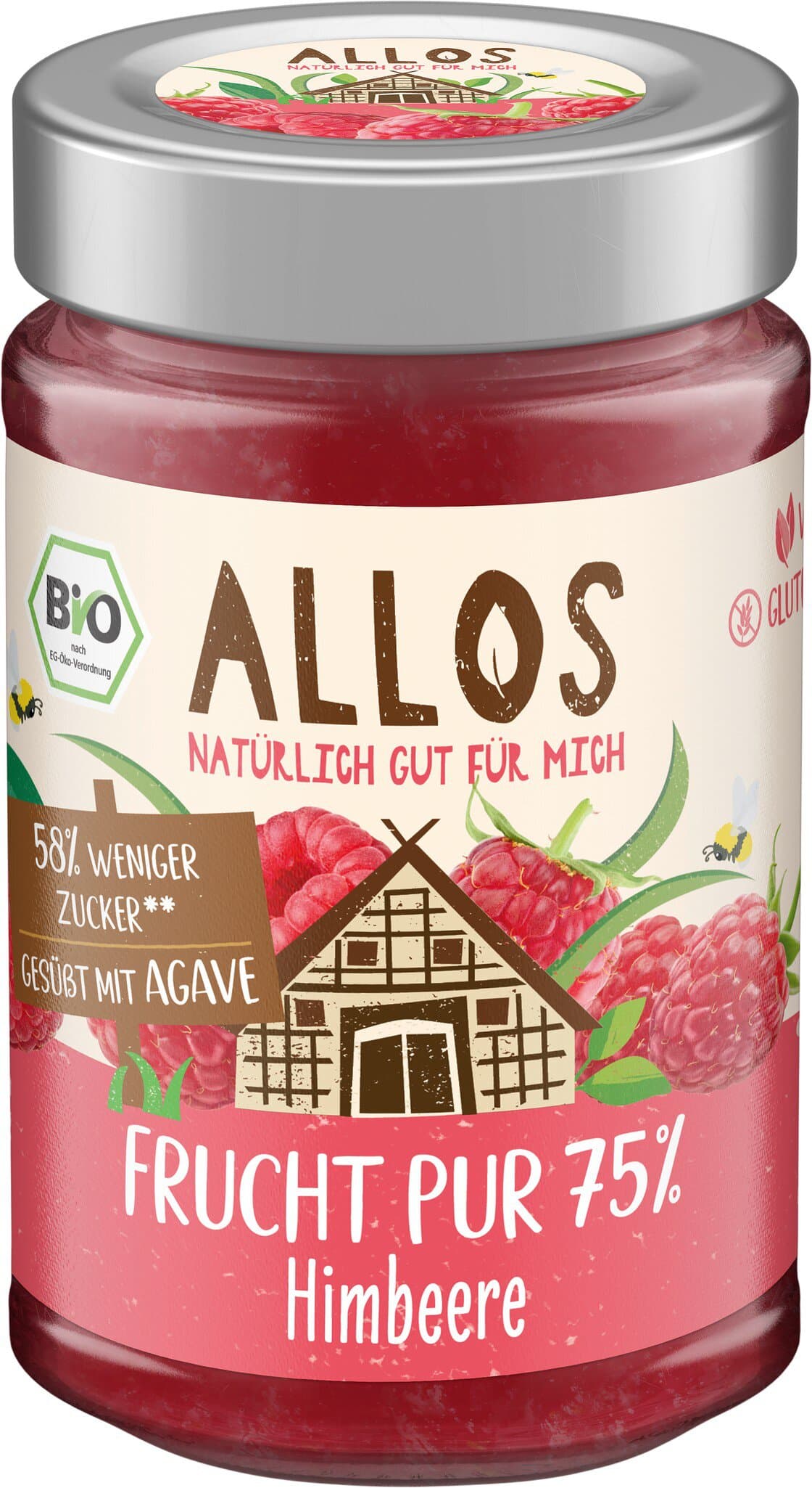 Allos Frucht Pur Himbeere
