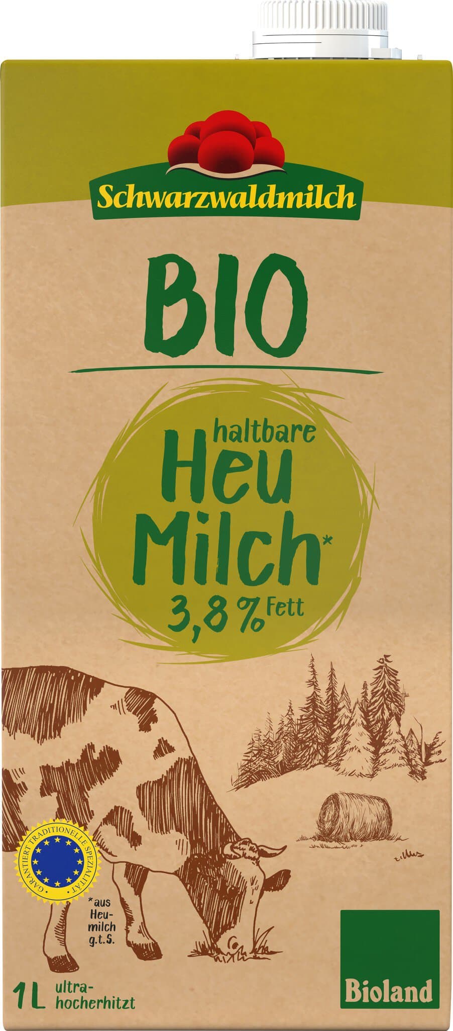 Schwarzwaldmilch Heumilch haltbar 3,8%