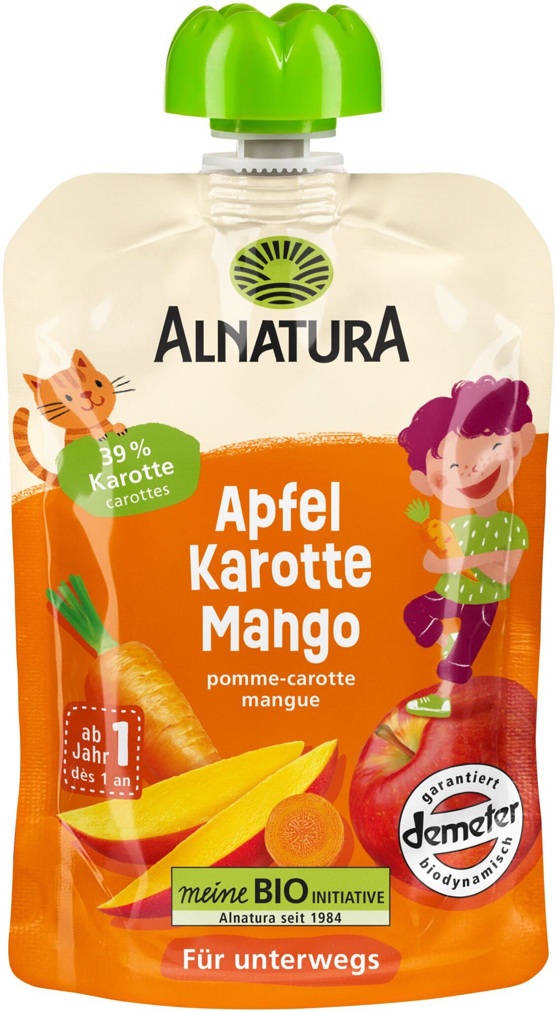 Alnatura Quetschbeutel Apfel-Karotte-Mango