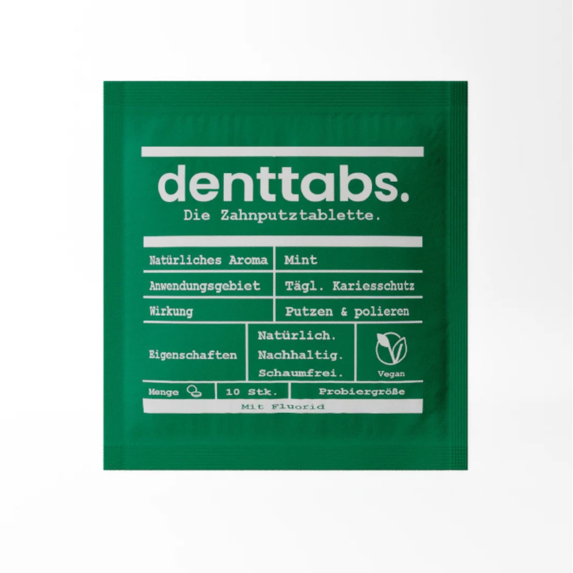 Denttabs Stevia Mint mit Fluorid - Minigröße