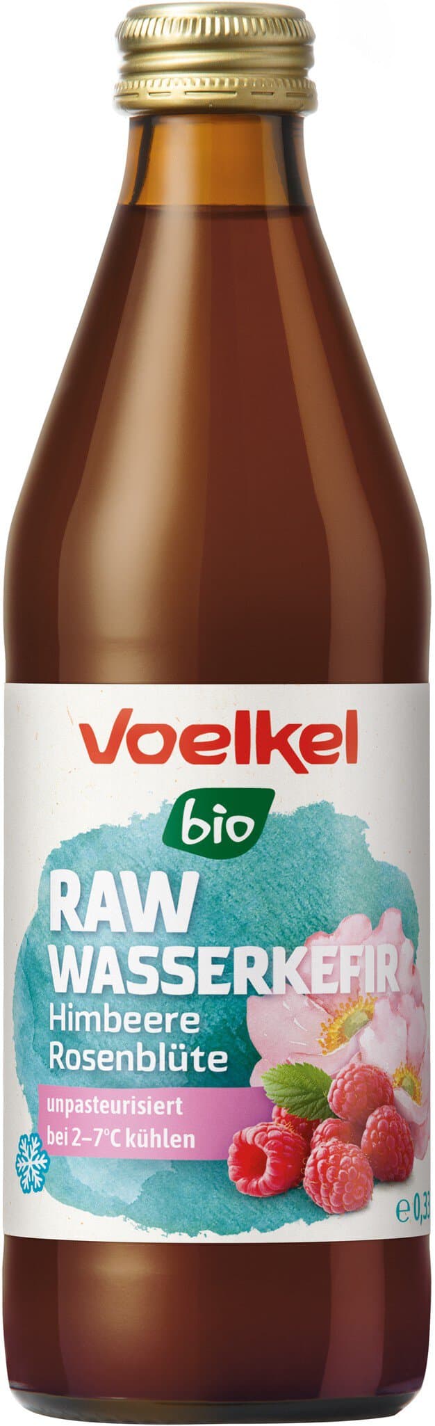 Voelkel Wasserkefir Himbeere kühlfrisch