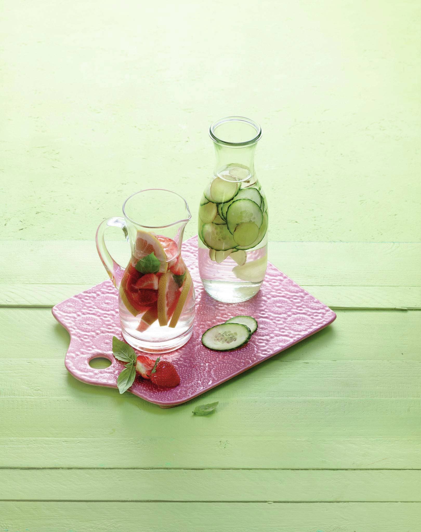 Infused Water - Erdbeer-Basilikum