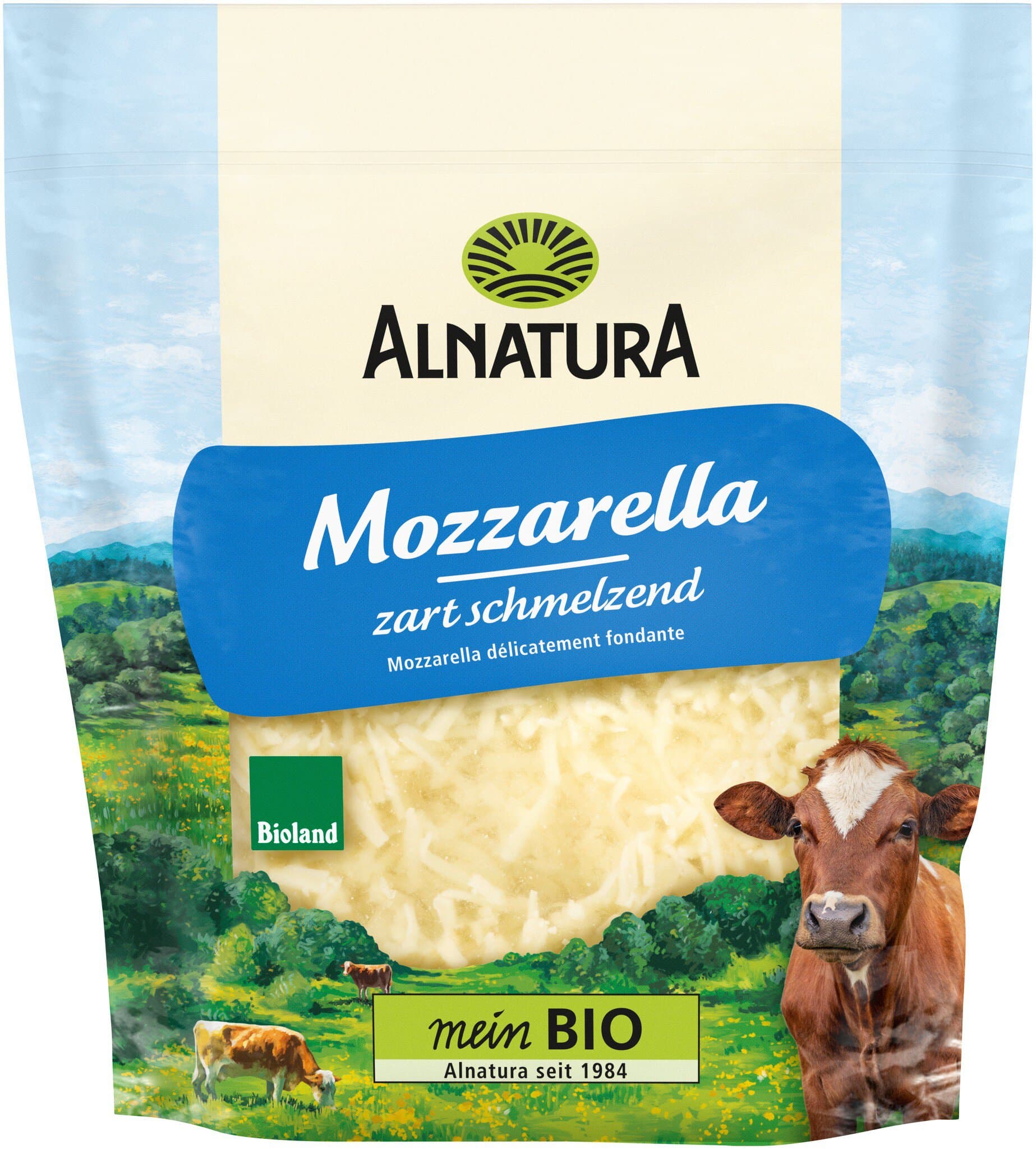 Alnatura Mozzarella gerieben
