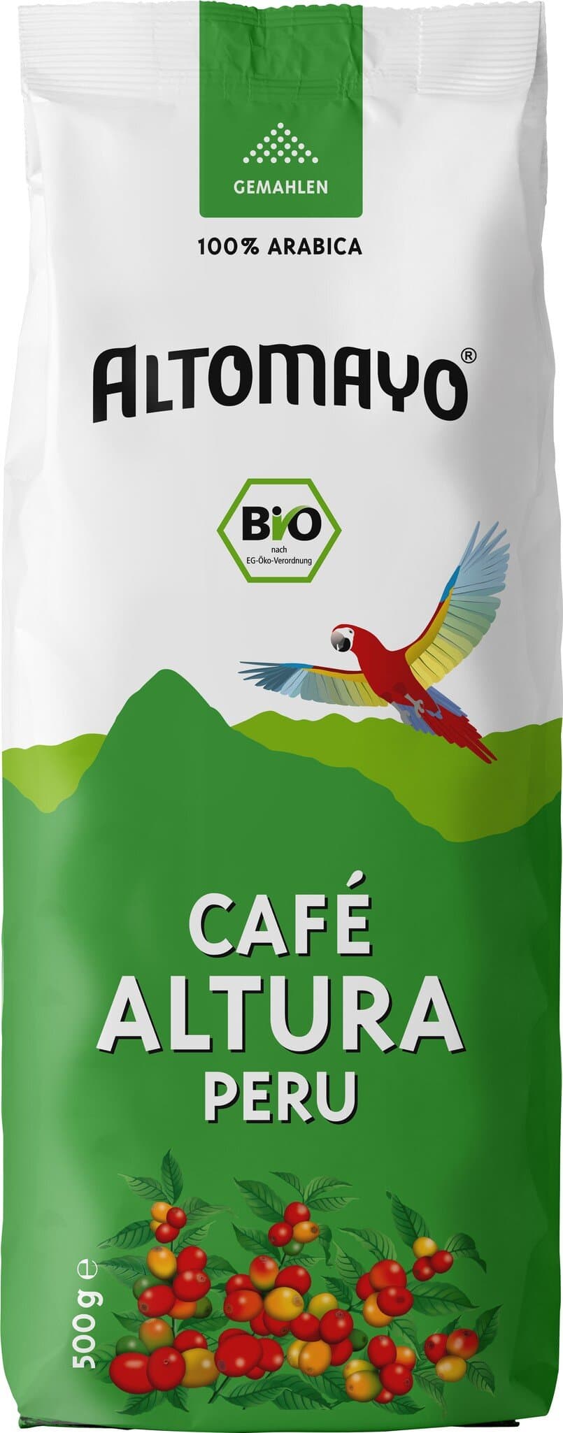 Altomayo Kaffee gemahlen