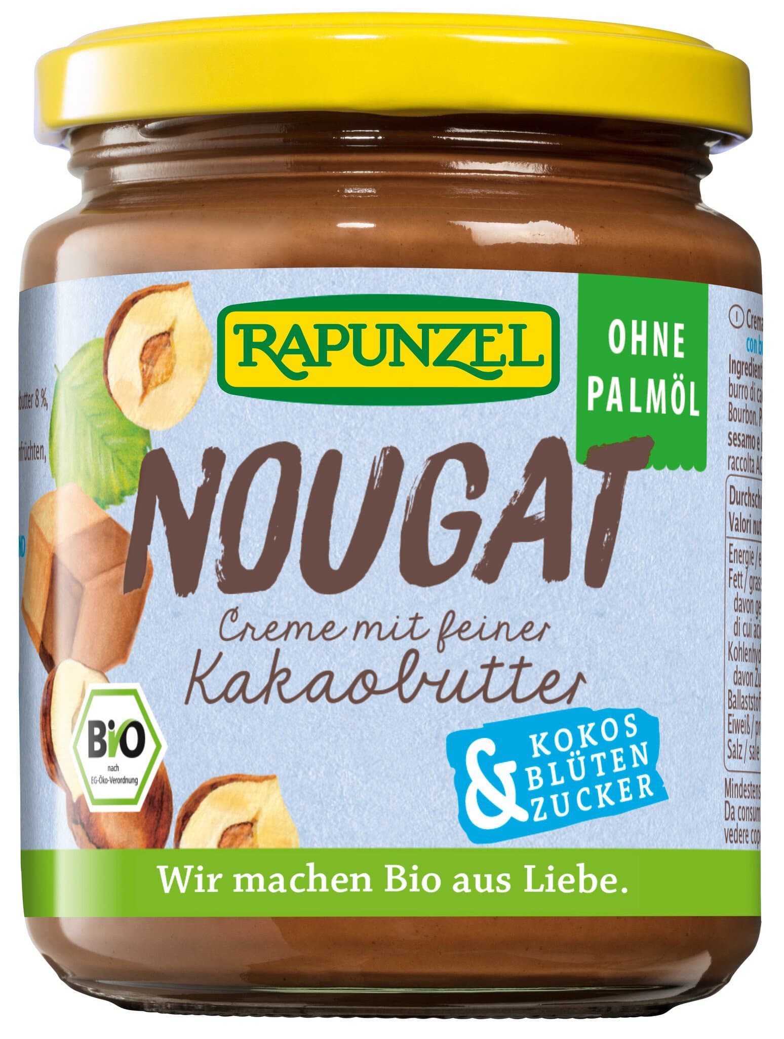 Rapunzel Nougat-Creme mit Kokosblütenzucker