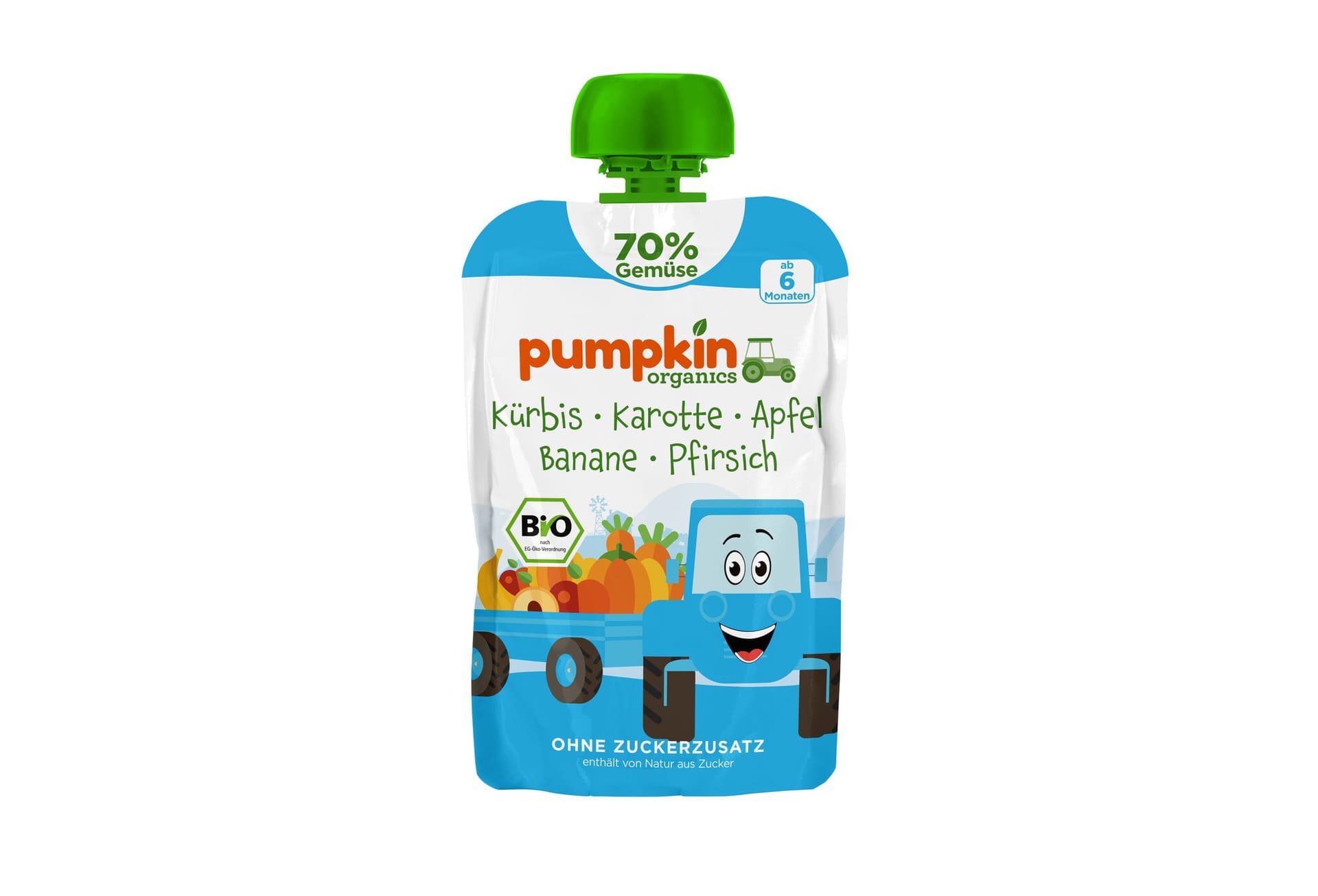 Pumpkin organics Quetschie Kürbis Karotte Apfel Banane