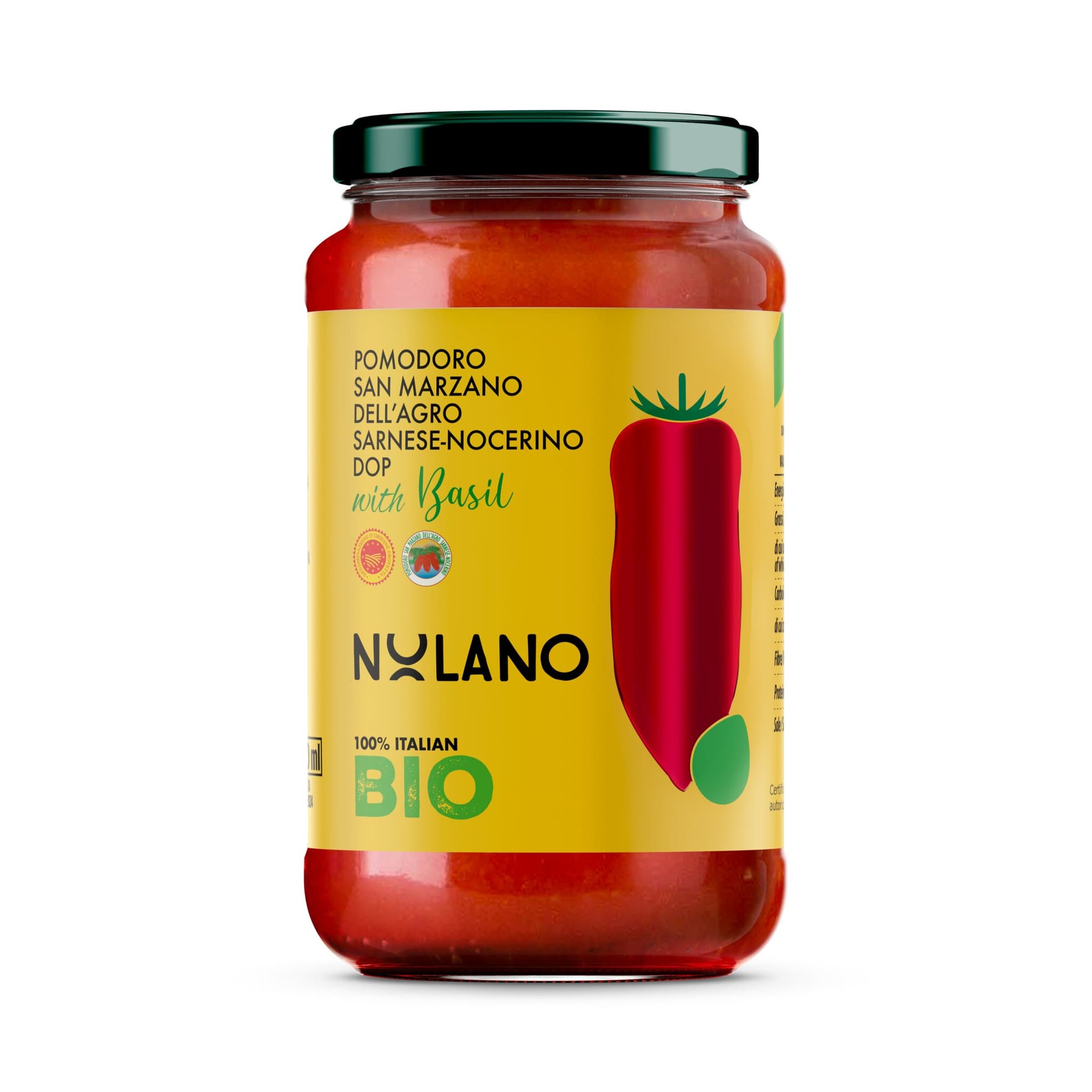 Nolano San Marzano Tomaten mit Basilikum