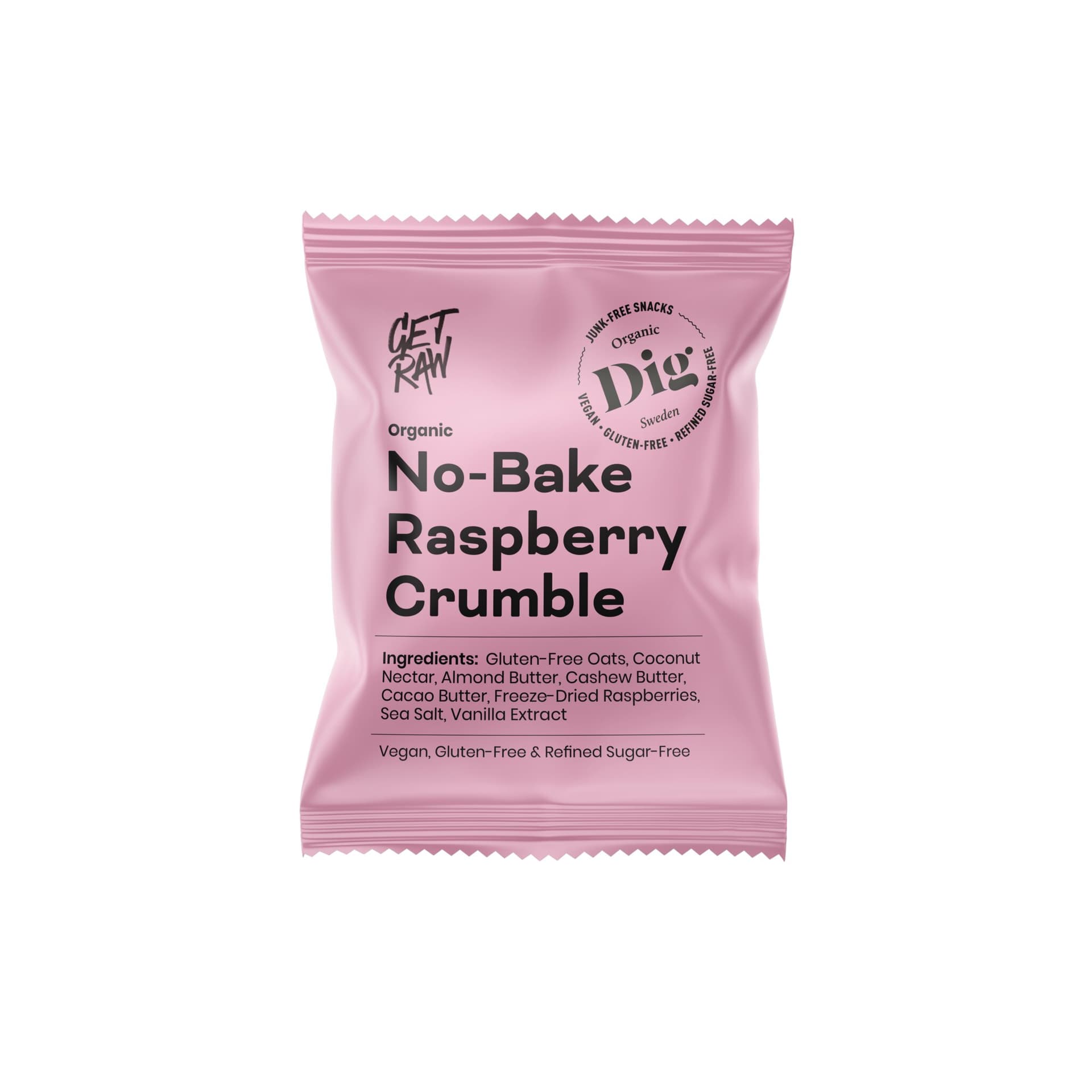 Dig No-Bake Raspberry Crumble