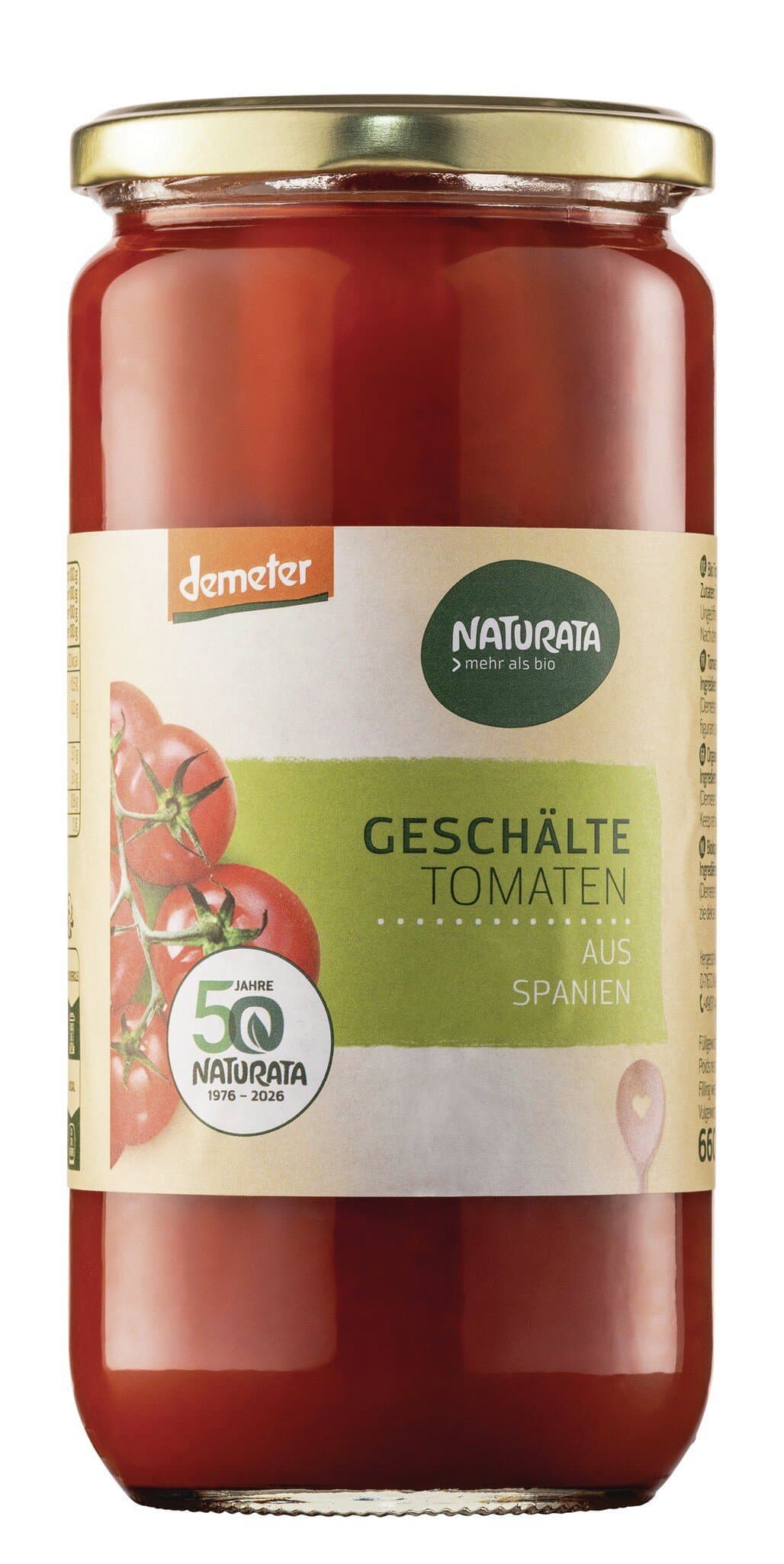 Naturata Geschälte Tomaten im Glas