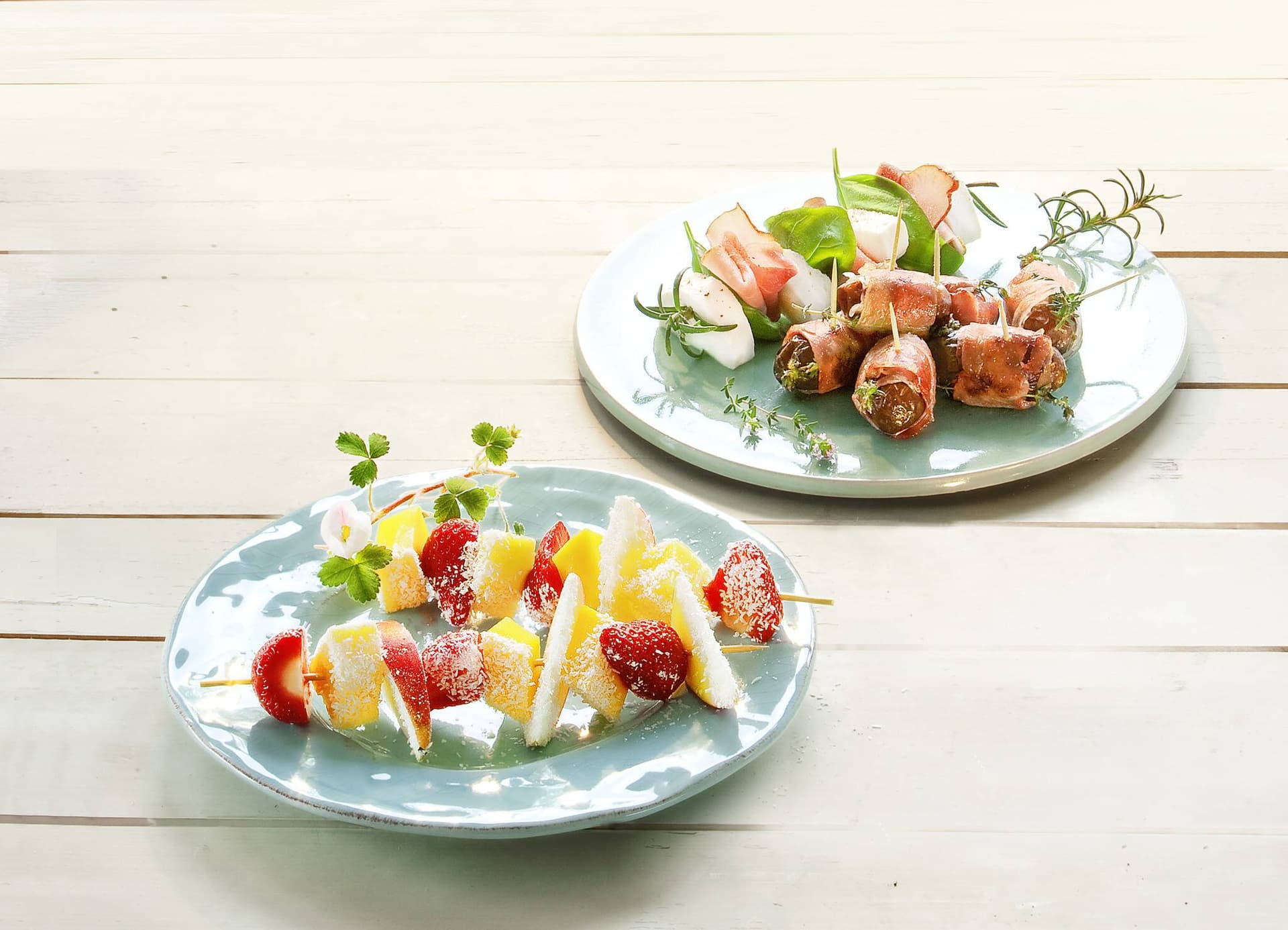 Mozzarella-Schinken-Spieße