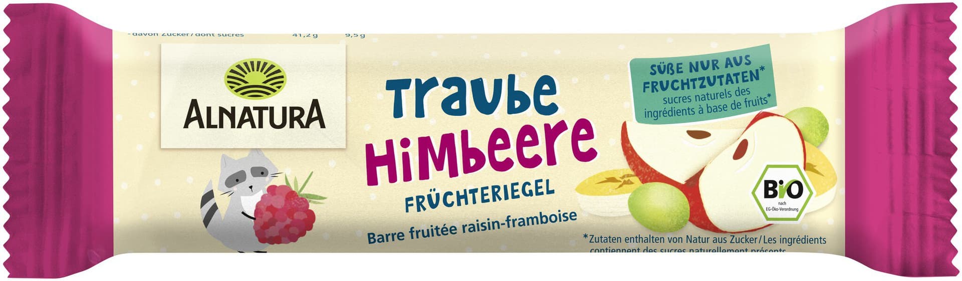 Alnatura Früchteriegel Traube-Himbeere