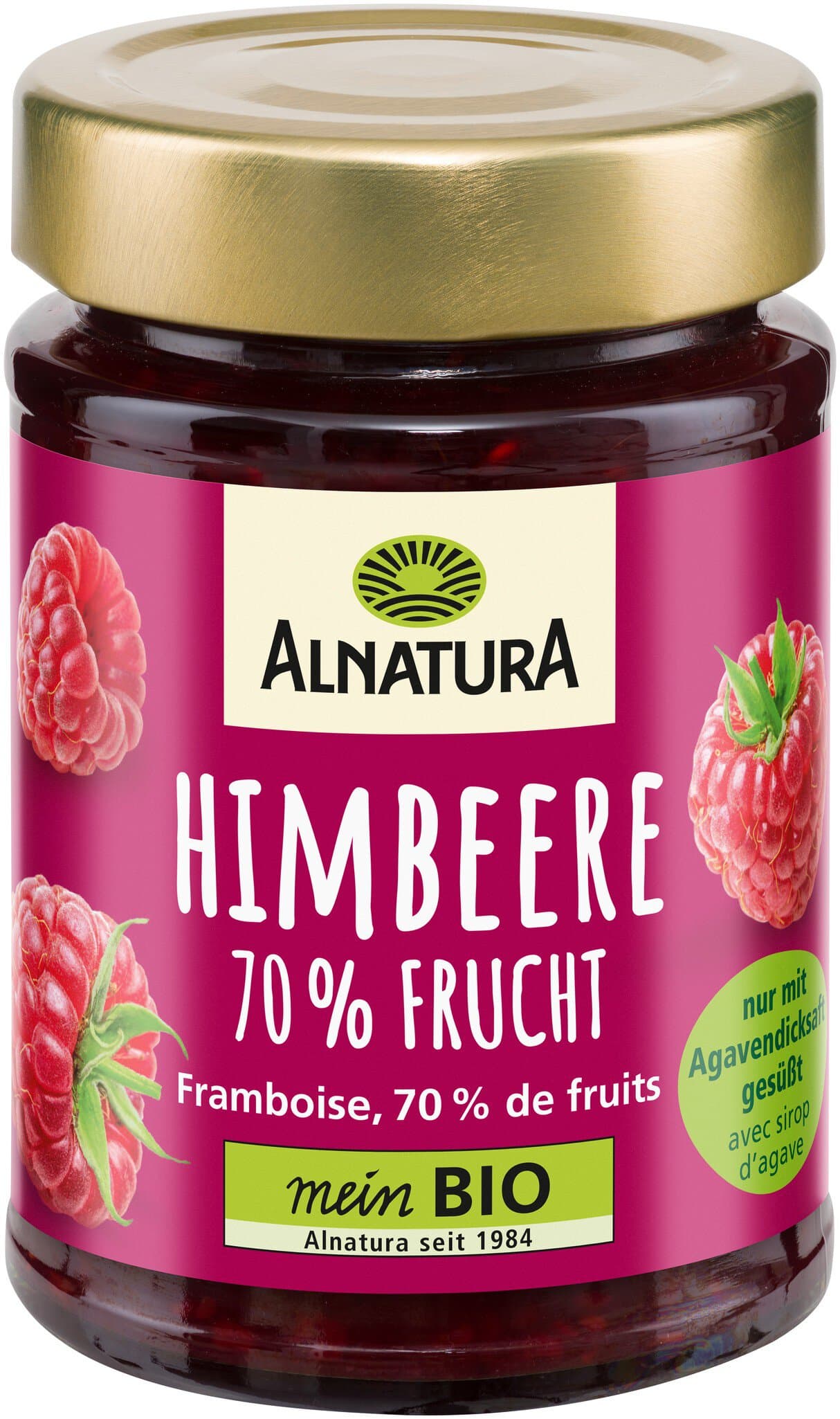 Alnatura Fruchtaufstrich Himbeere mit Agavendicksaft