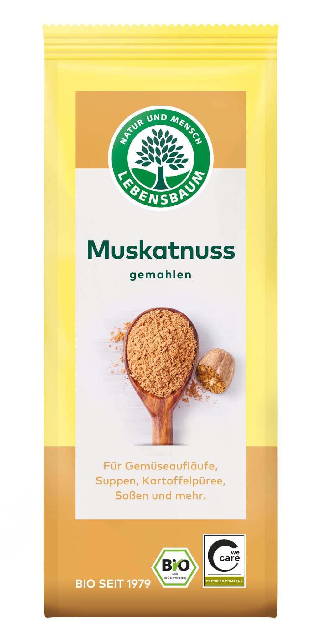 Lebensbaum Muskatnuss gemahlen