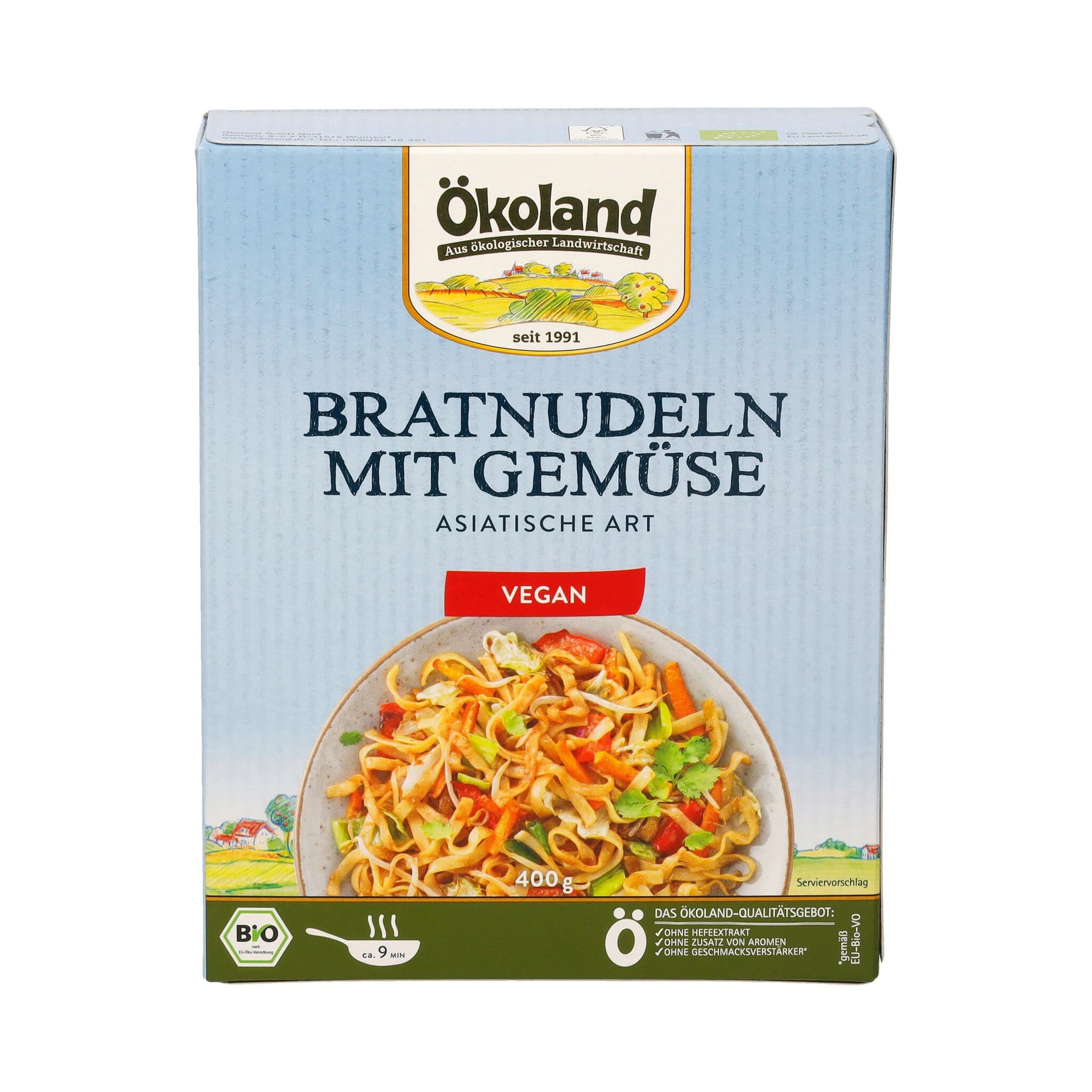 Ökoland Bratnudeln mit Gemüse (TK)