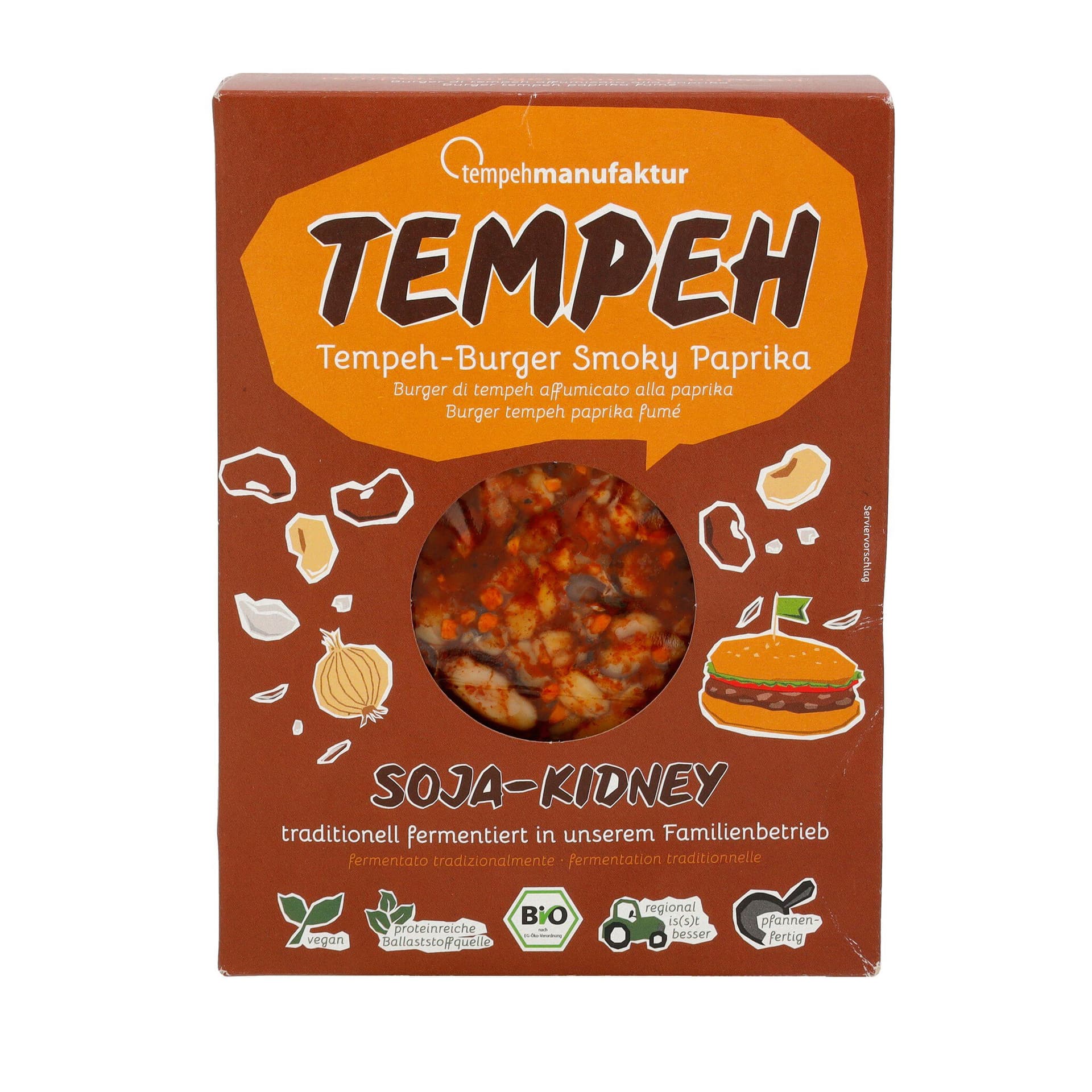 Tempehmanufaktur Tempeh Burger Smoky Paprika
