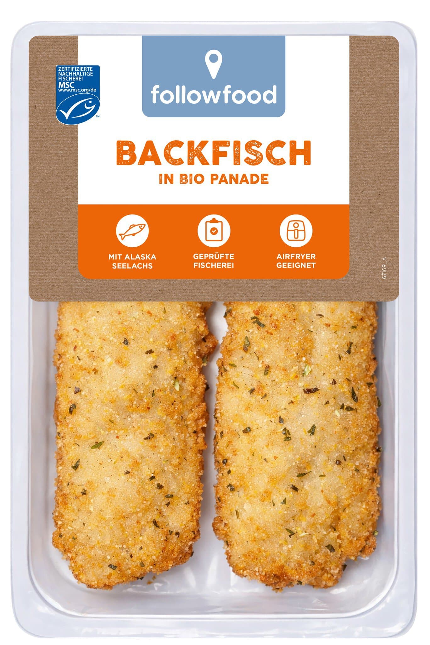 FollowFood Backfisch in Bio Panade