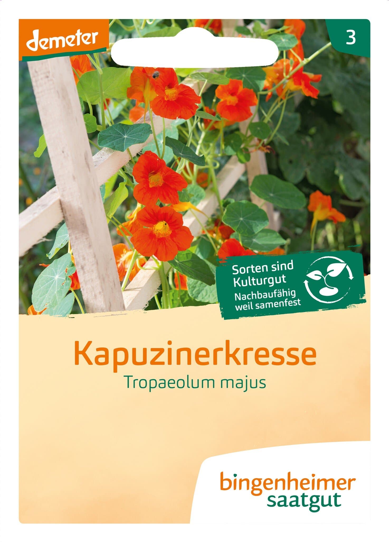 Bingenheimer Saatgut Kapuzinerkresse (Kräutersamen)