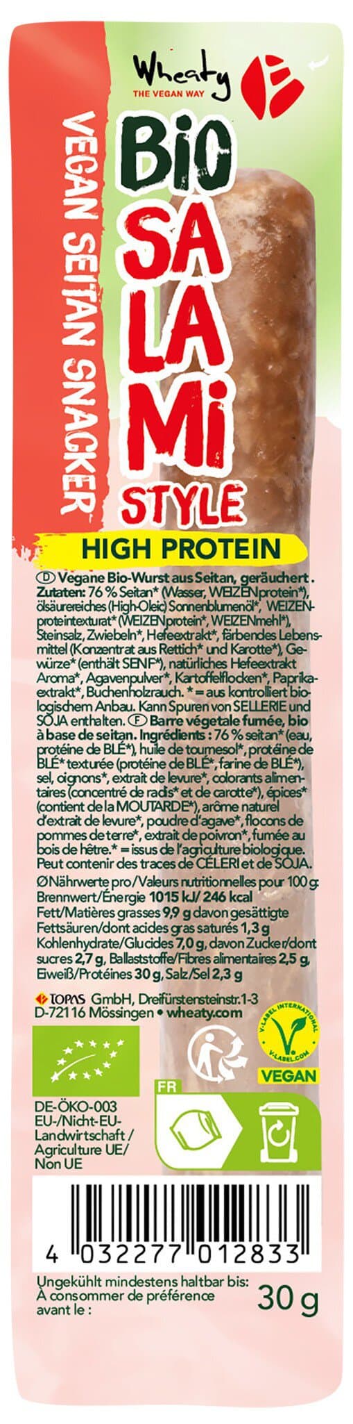 Wheaty Salami Snacker Vegan
