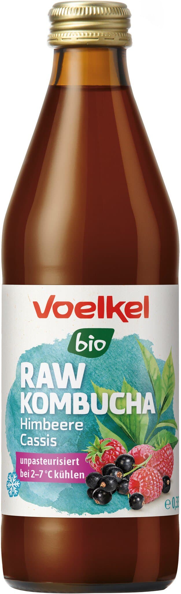 Voelkel Raw Kombucha Himbeere gekühlt