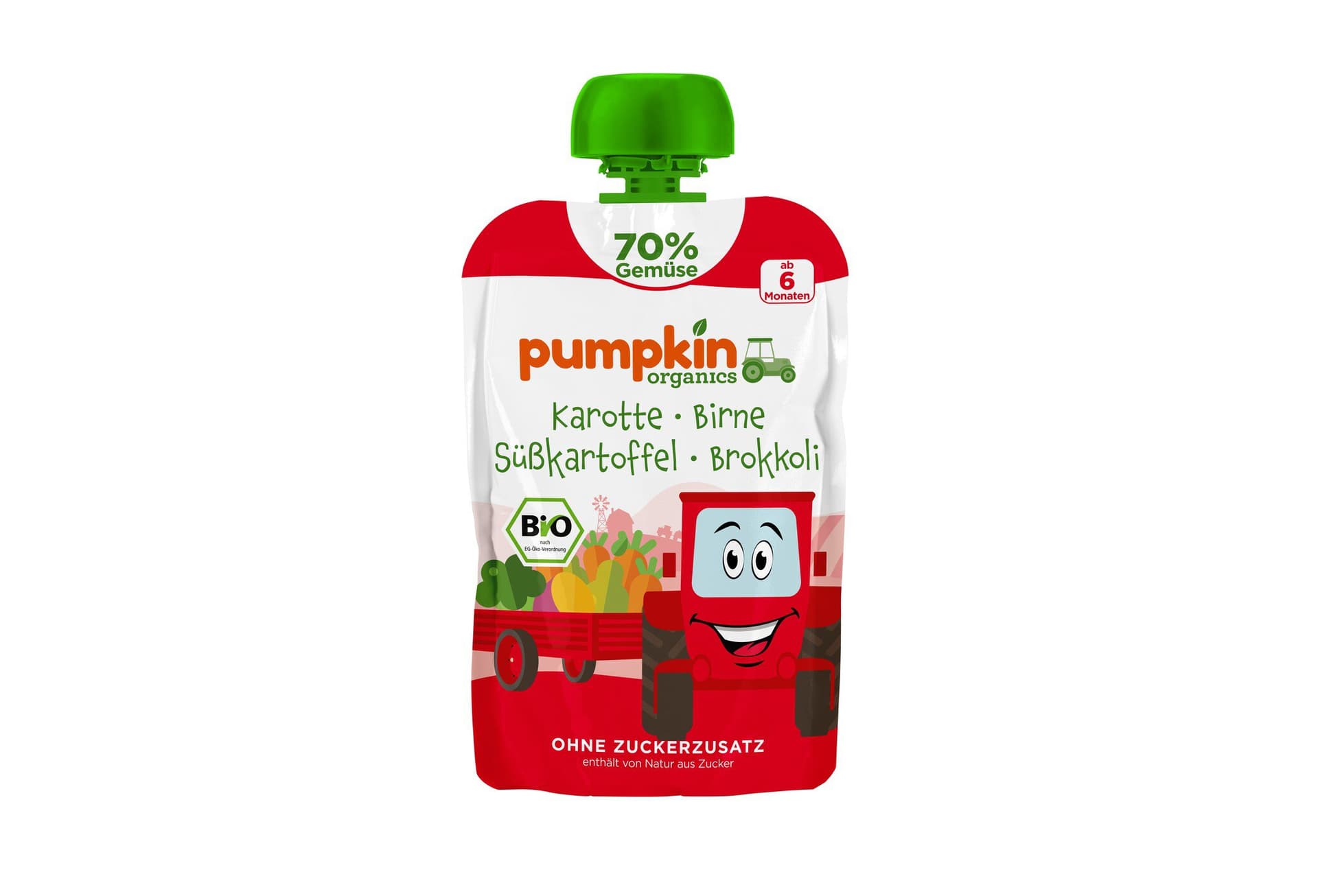 Pumpkin organics Quetschie Karotte Birne Süßkartoffel Brokkoli