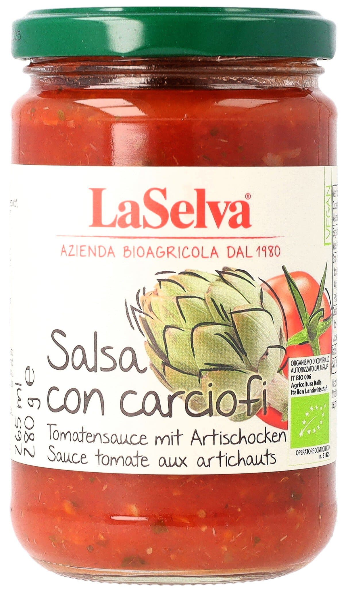 LaSelva Tomatensauce mit Artischocken