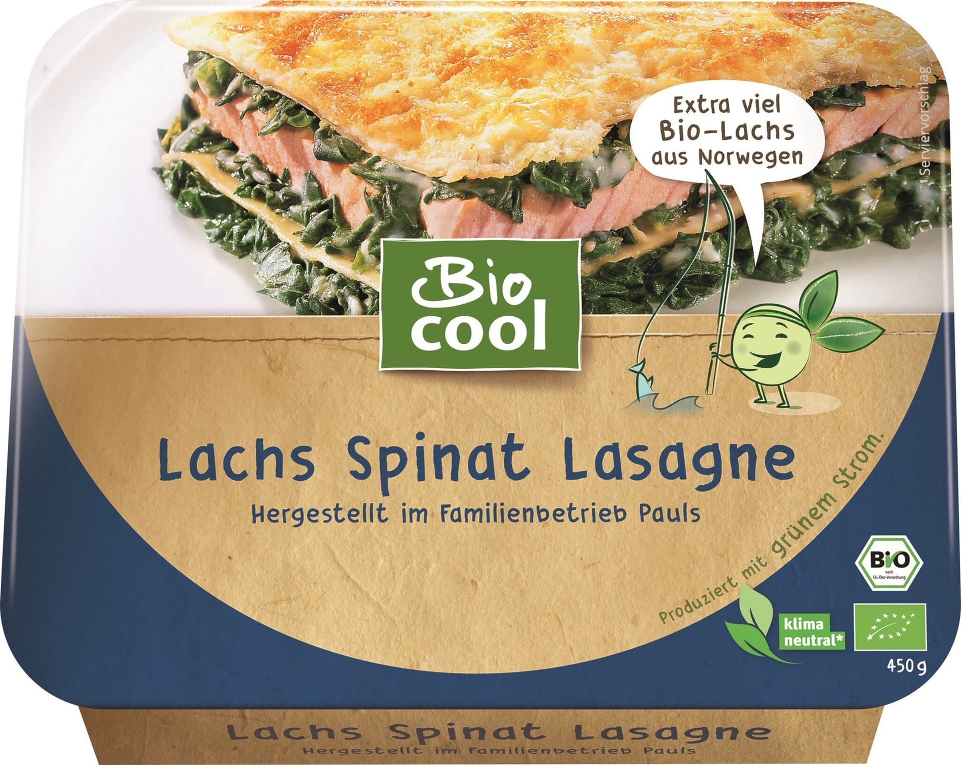 Bio cool Lachs Spinat Lasagne (TK)