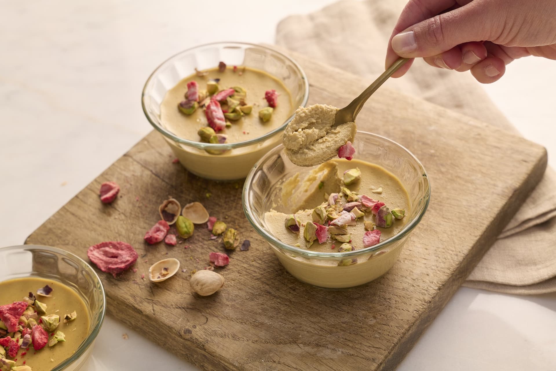Pistazien-Panna-cotta