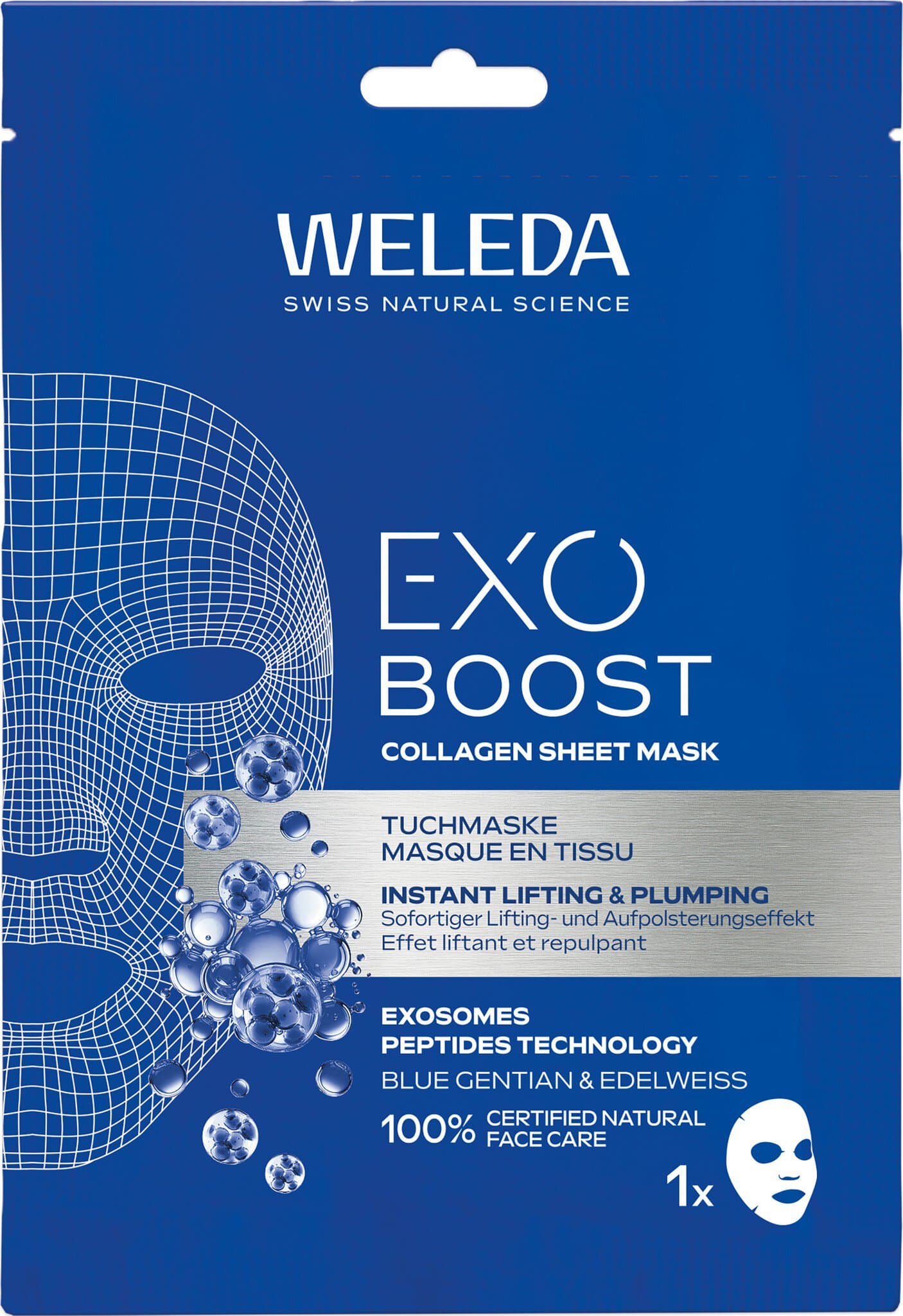 Weleda Exo Tuchmaske Blauer Enzian