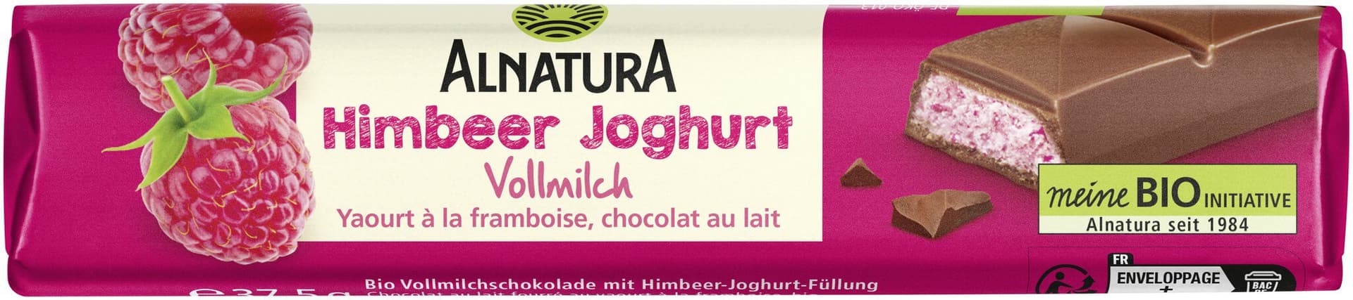 Alnatura Himbeer Joghurt Schokoriegel