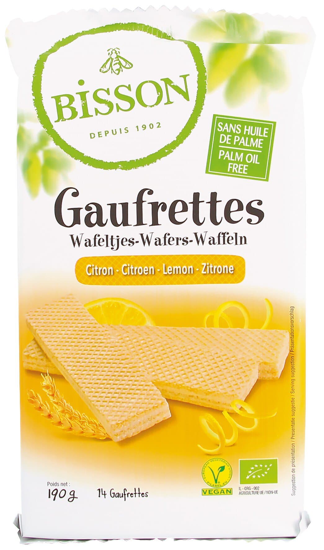 Bisson Waffeln Zitrone