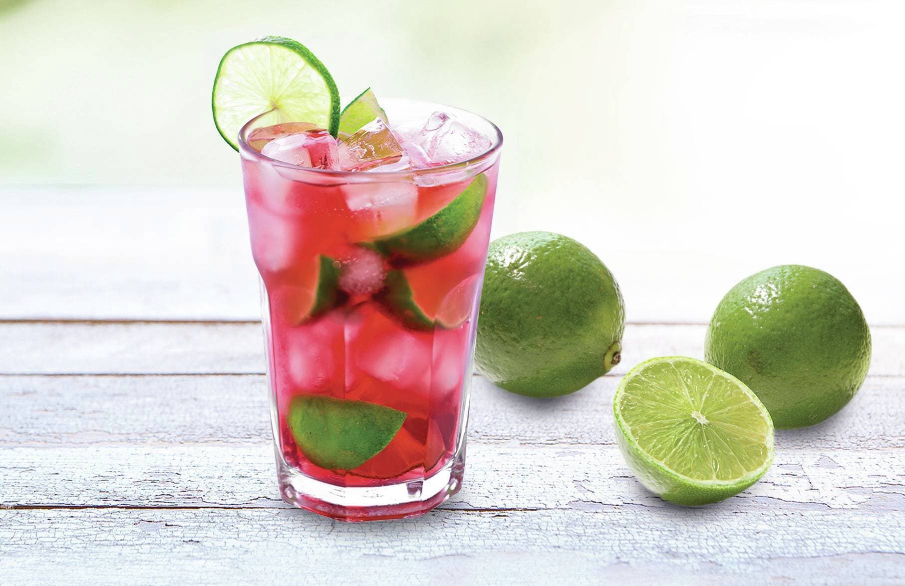 Eistee mit Wassermelone