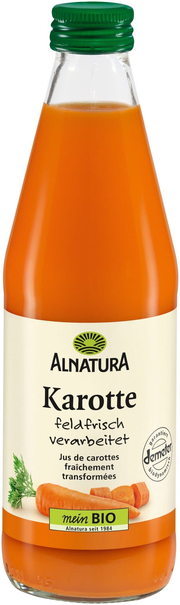 Alnatura Karotten-Direktsaft, feldfrisch verarbeitet