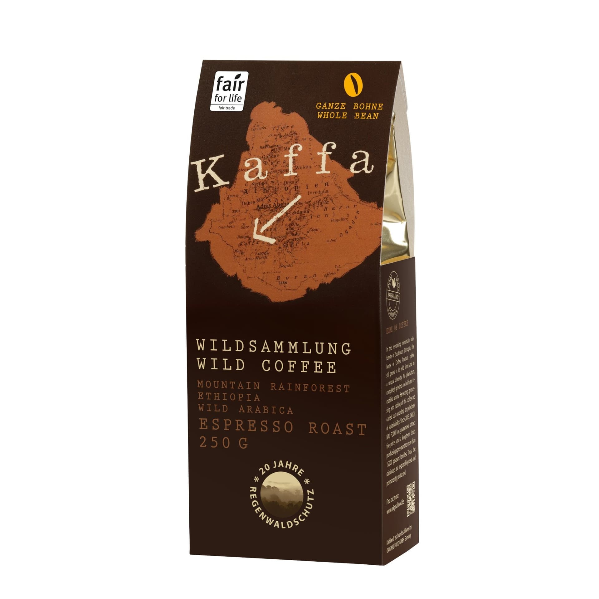 Kaffa Espresso, ganze Bohne 100% Arabica