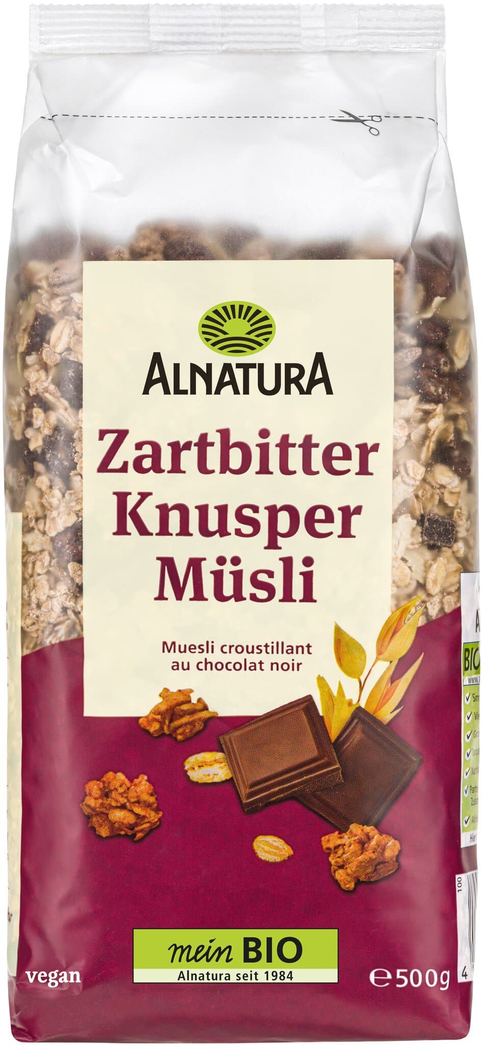 Alnatura Zartbitter-Knuspermüsli
