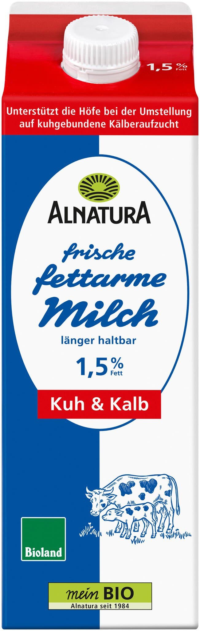 Alnatura Frische fettarme Milch Kuh & Kalb