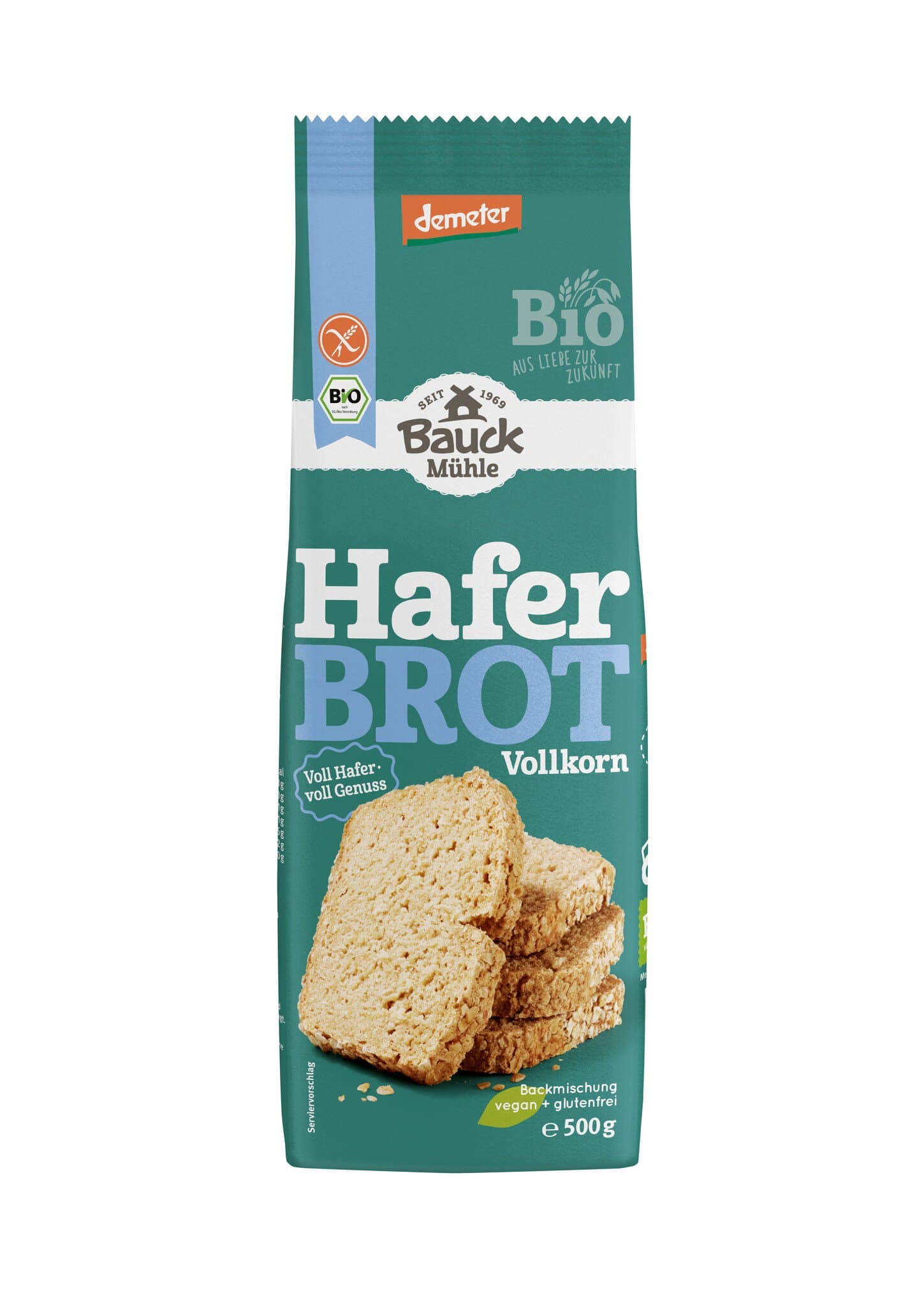 Bauckmühle Vollkorn-Haferbrot Backmischung glutenfrei