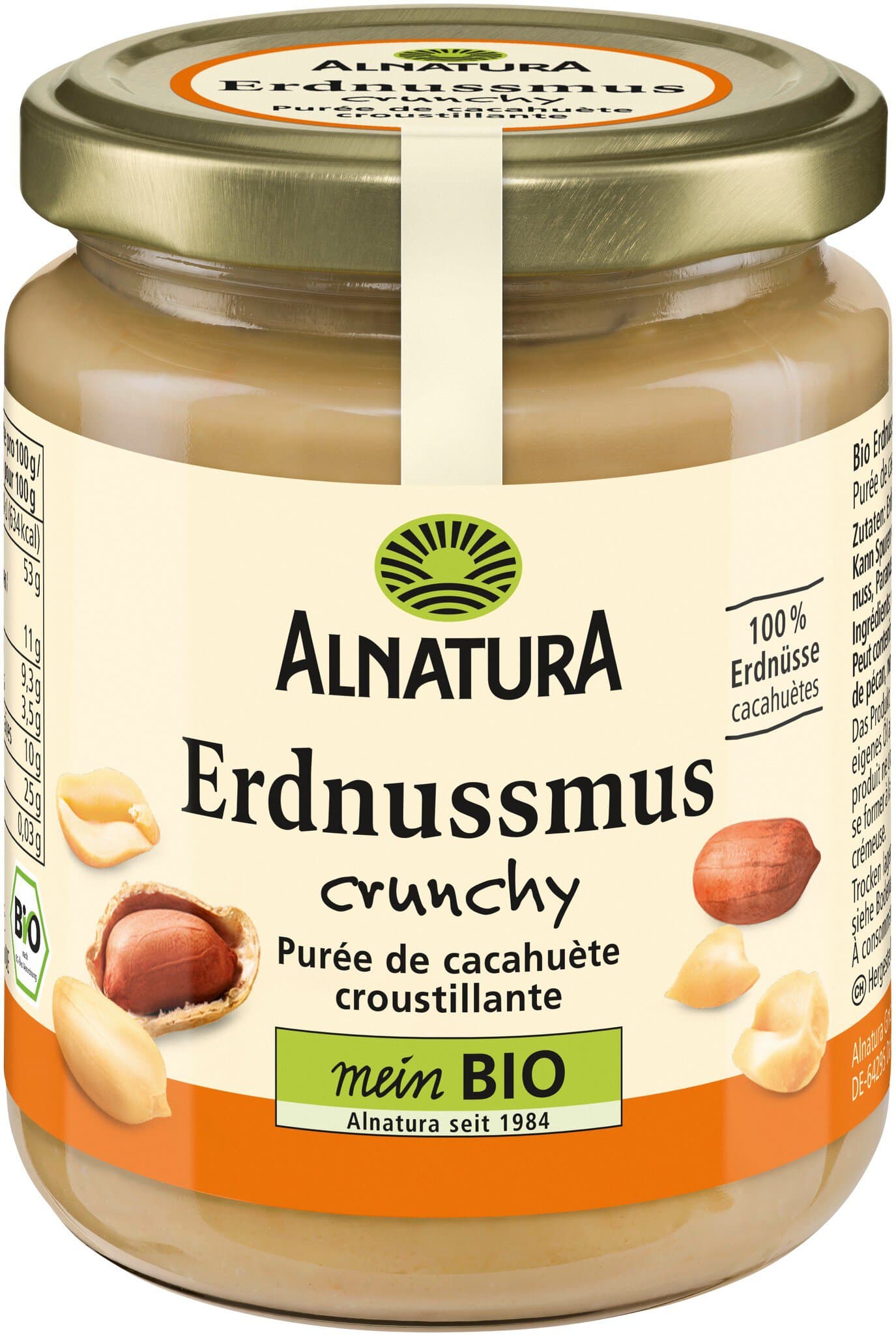 Alnatura Erdnussmus Crunchy