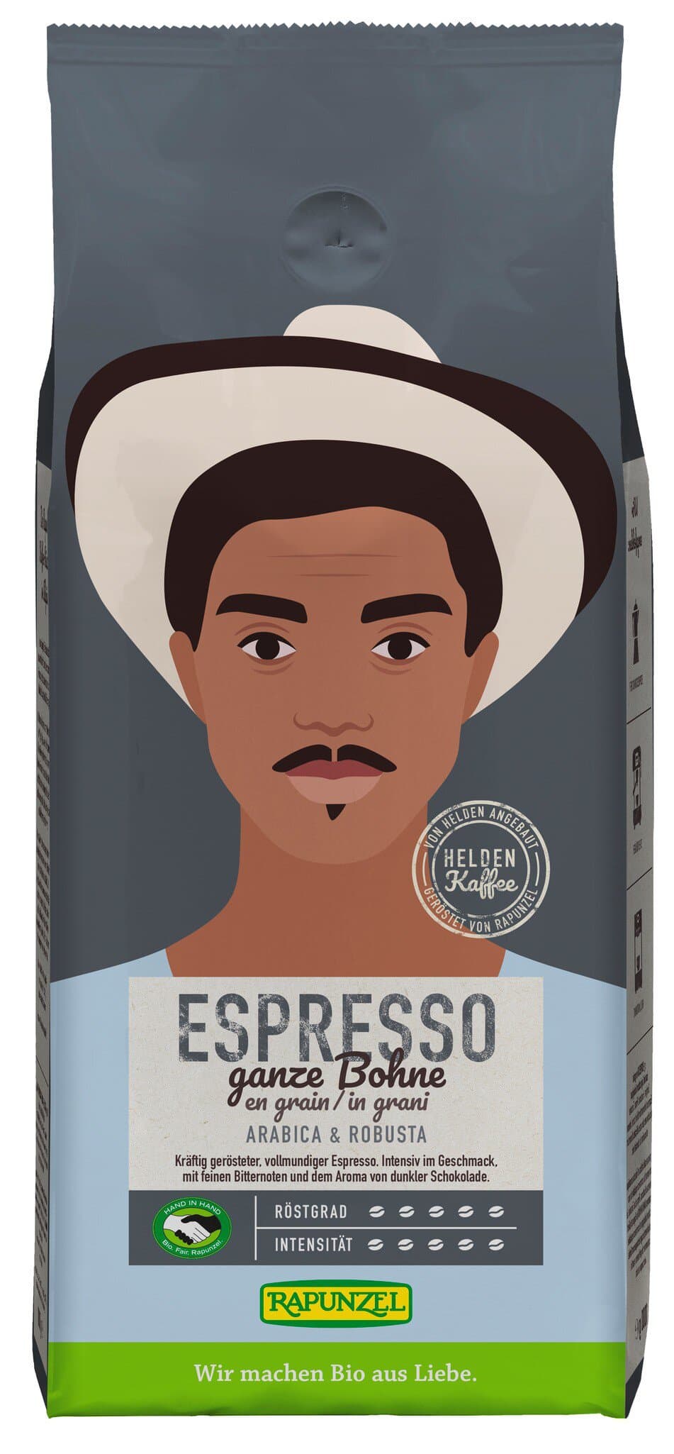 Rapunzel Heldenkaffee Espresso ganze Bohne
