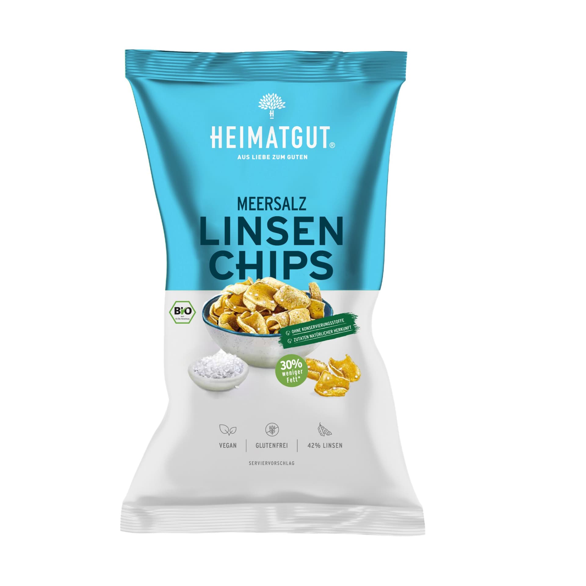 Heimatgut Linsen Chips Meersalz
